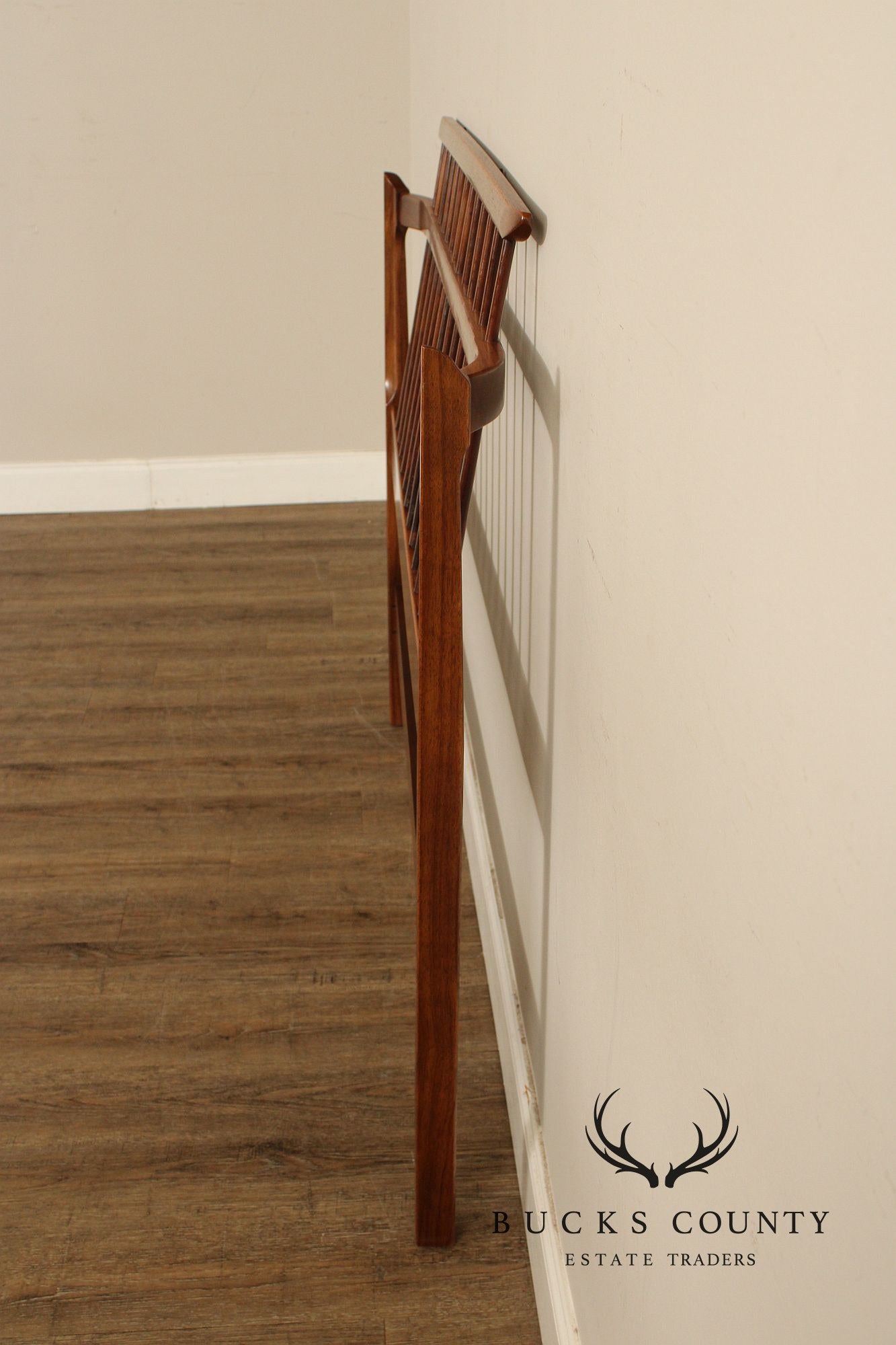 Thomasville Mid Century Modern Black Walnut Full Size Headboard