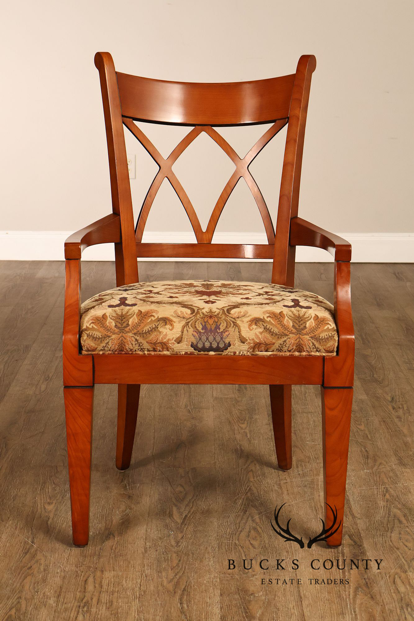 Harden Furniture Set Of Six Cherry Dining Chairs-European Interpretations Line