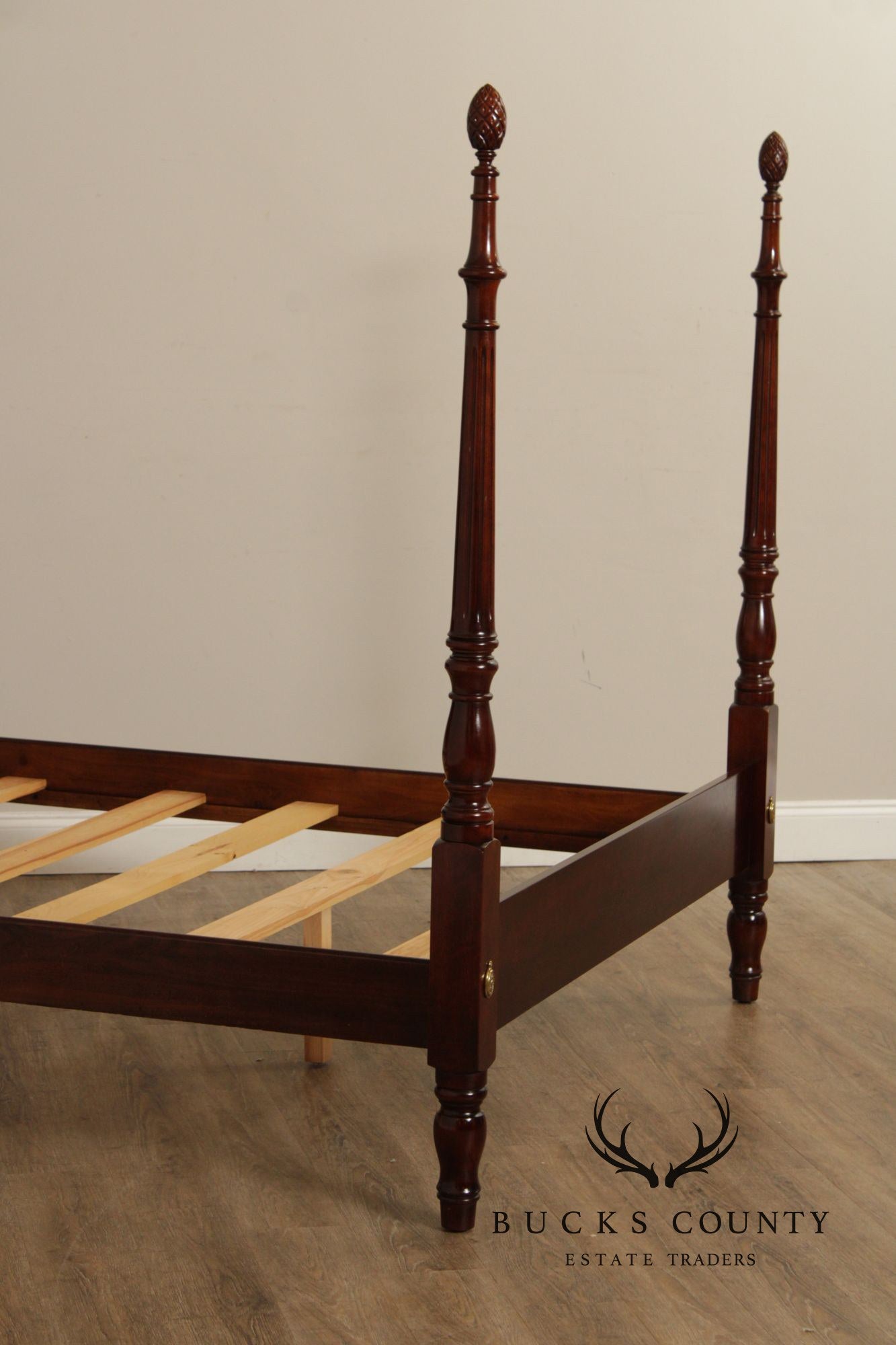Statton Carved Cherry Queen Poster Bed