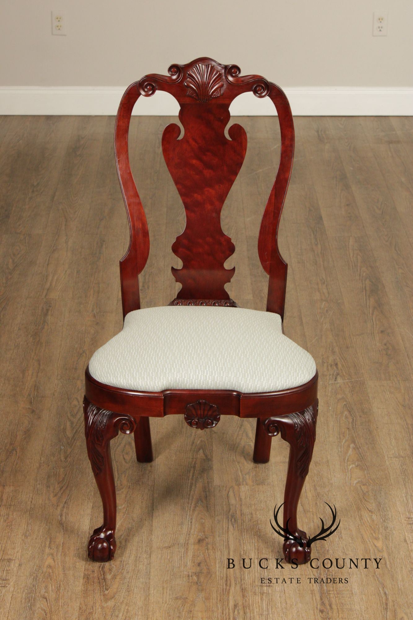 Kindel Winterthur Collection Set of Eight Mahogany Dining Chairs