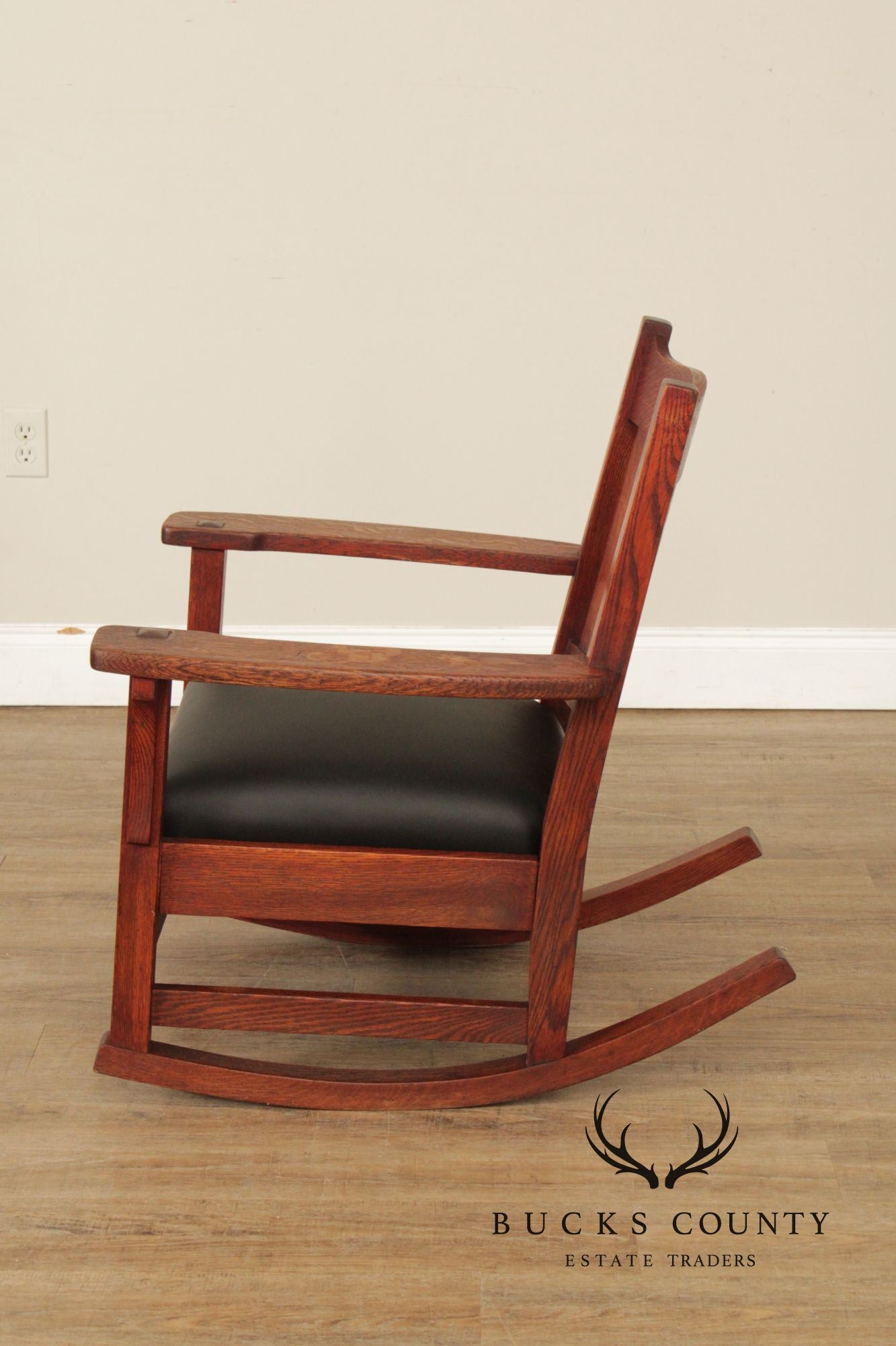 Mission Style Antique Oak Rocking Chair