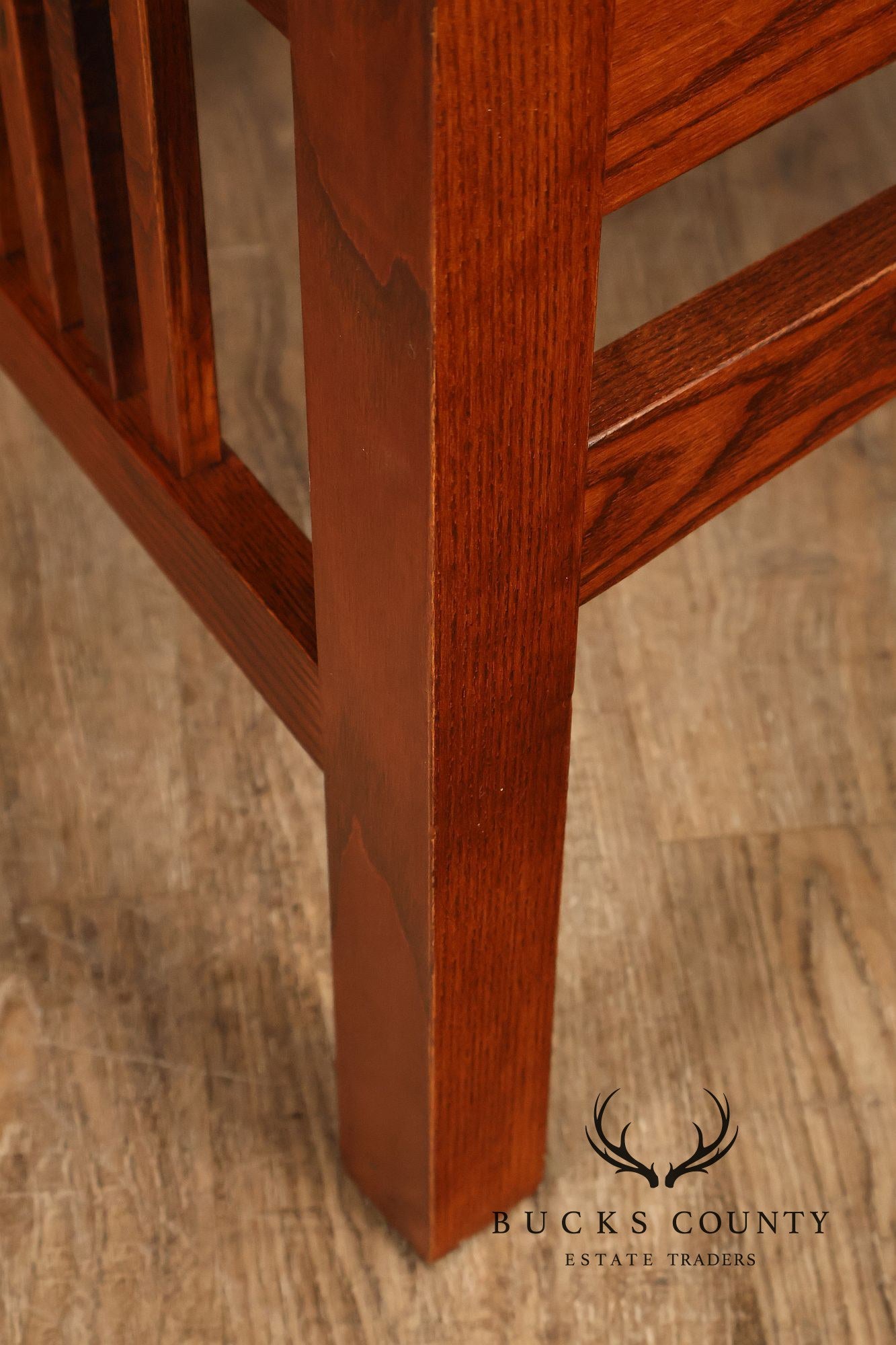 Nichols & Stone Mission Oak Style Set Of Eight Dining Chairs