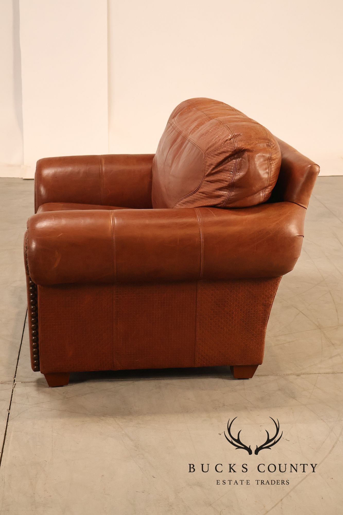 Stickley Santa Fe Leather Chair And Ottoman