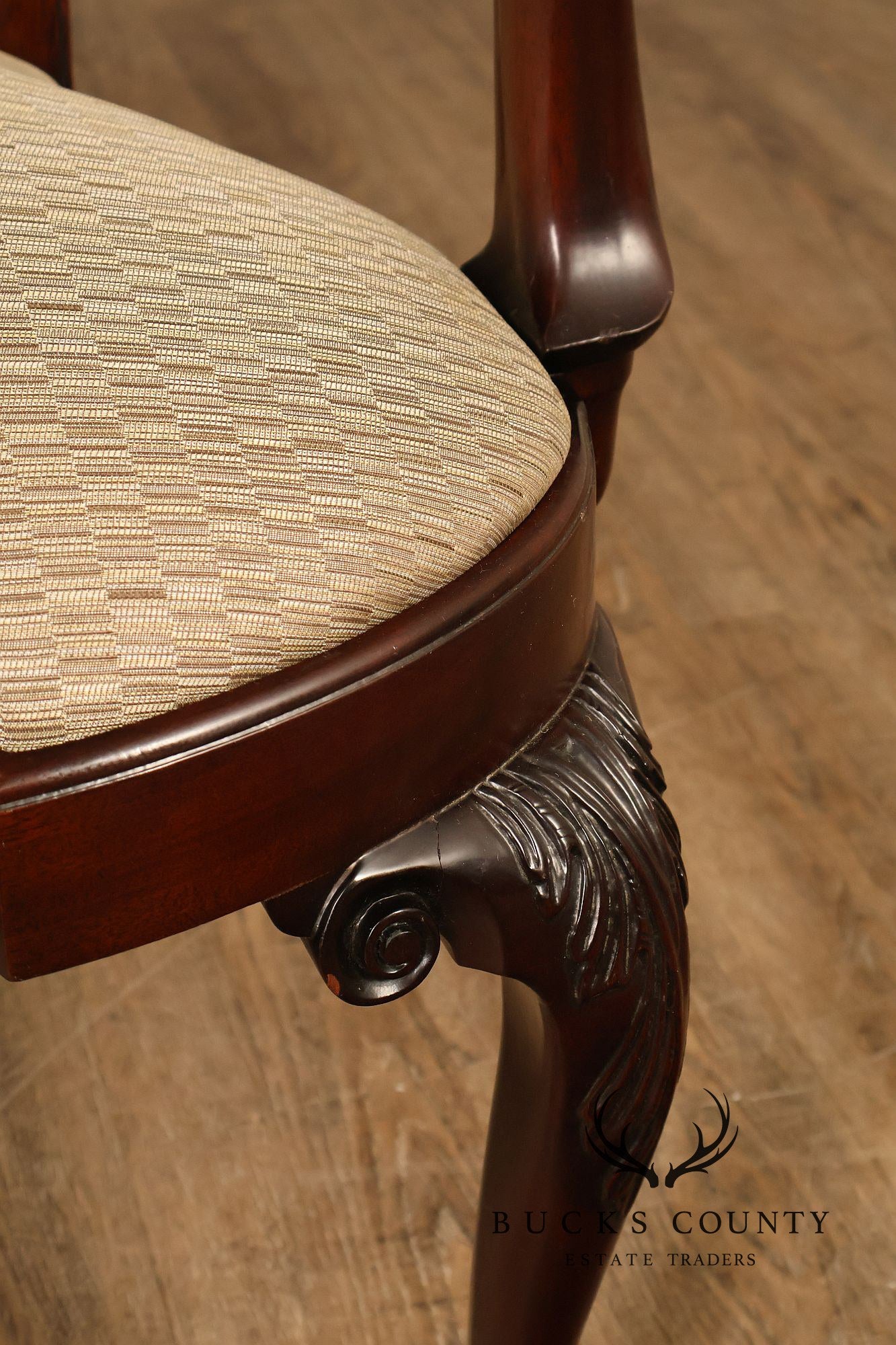 Kindel Winterthur Collection Pair of Mahogany Armchairs