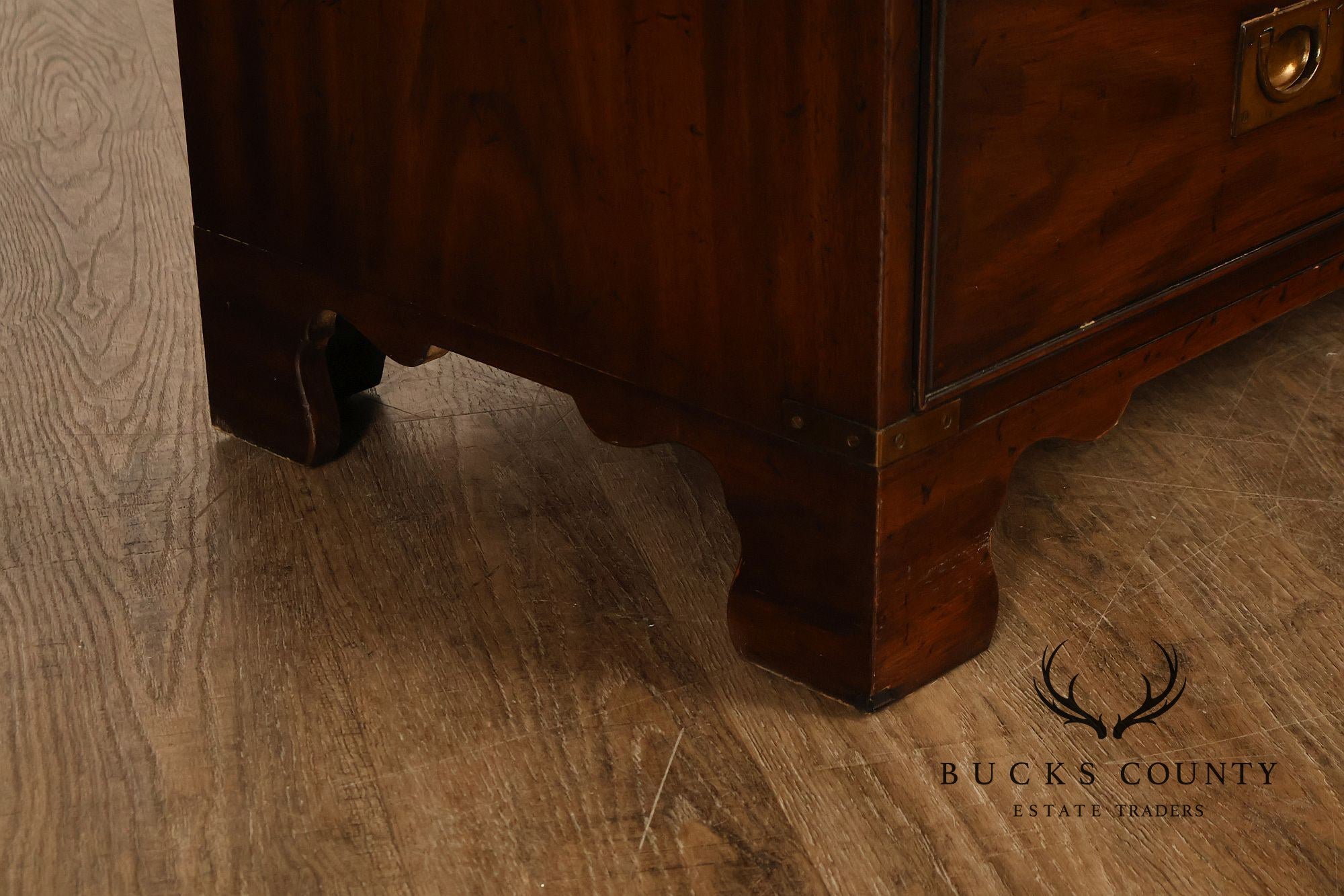 Heritage 'Kingsbridge' Collection Vintage Mahogany Campaign Style Long Dresser
