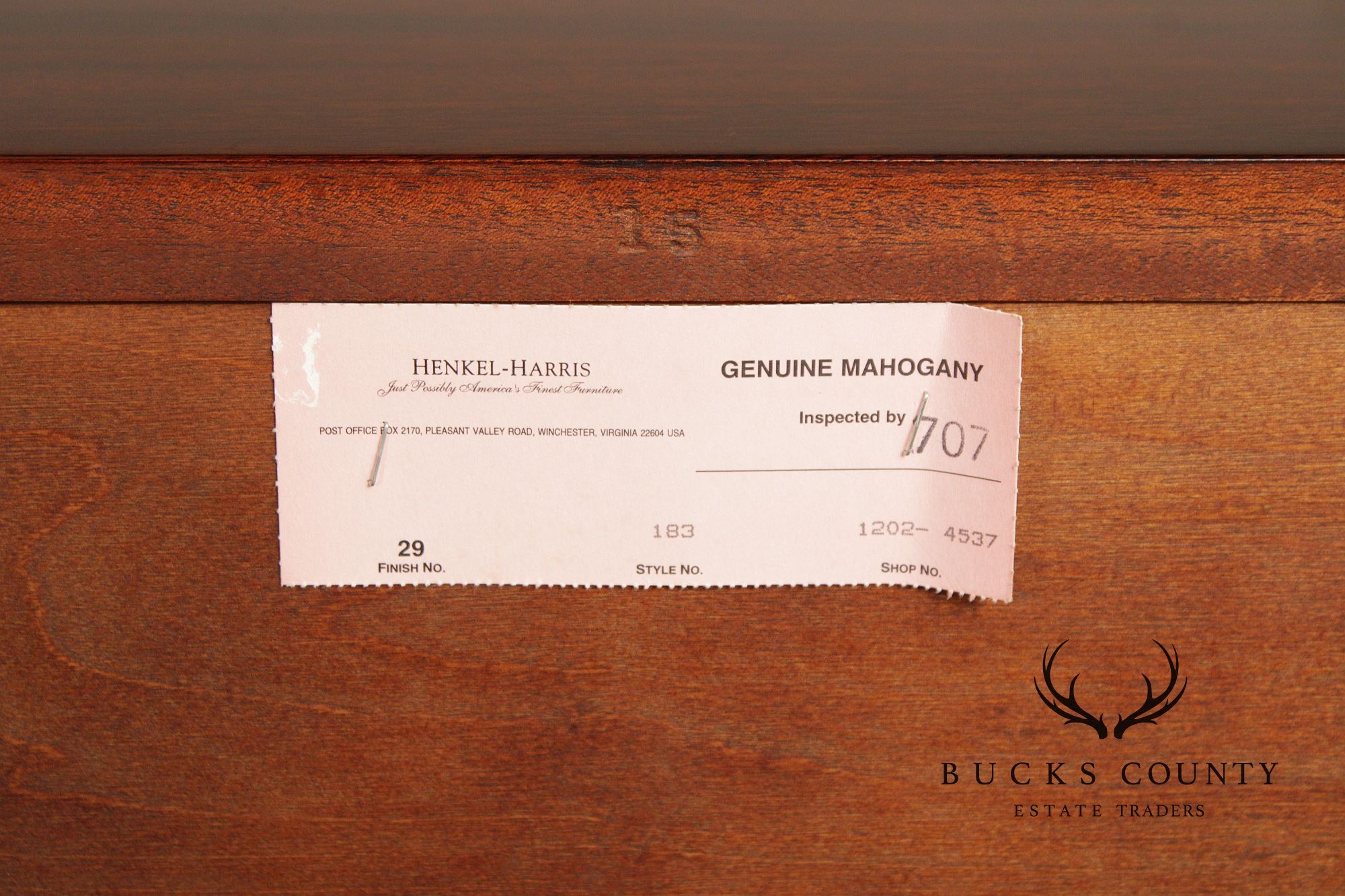 Henkel Harris Mahogany Long Dresser