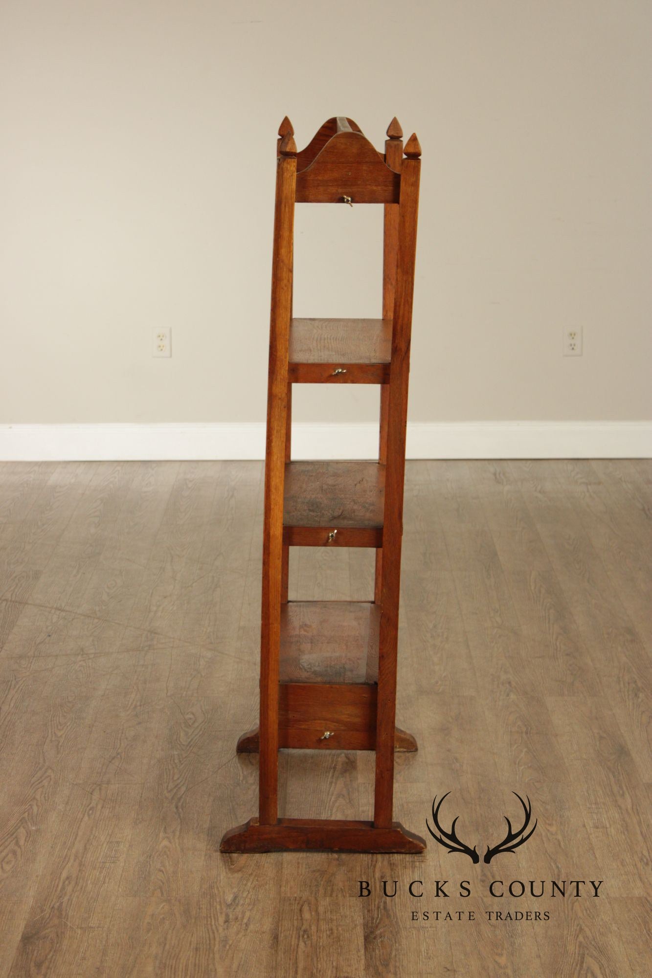 National Biscuit Company Arts & Crafts Oak Display Shelf
