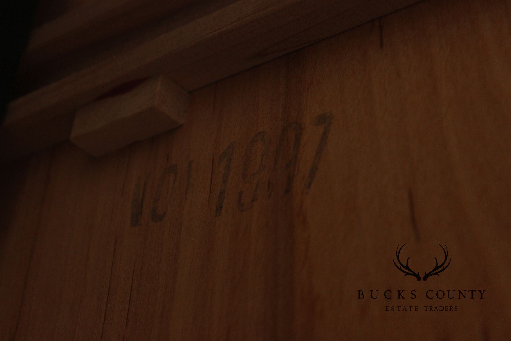 Ethan Allen Made In America Black Painted Three Drawer Buffet