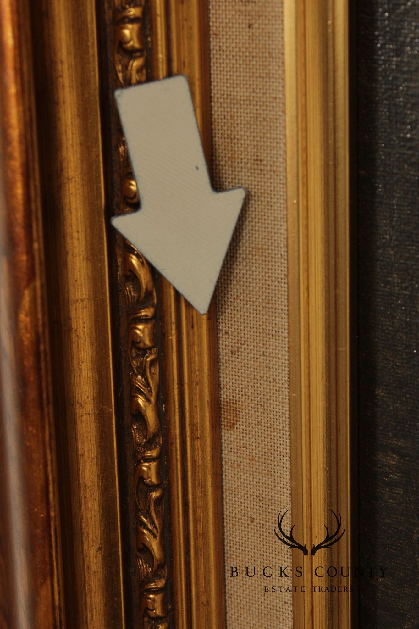 E. Larroque English Genre Painting, 'Hot Toddy'