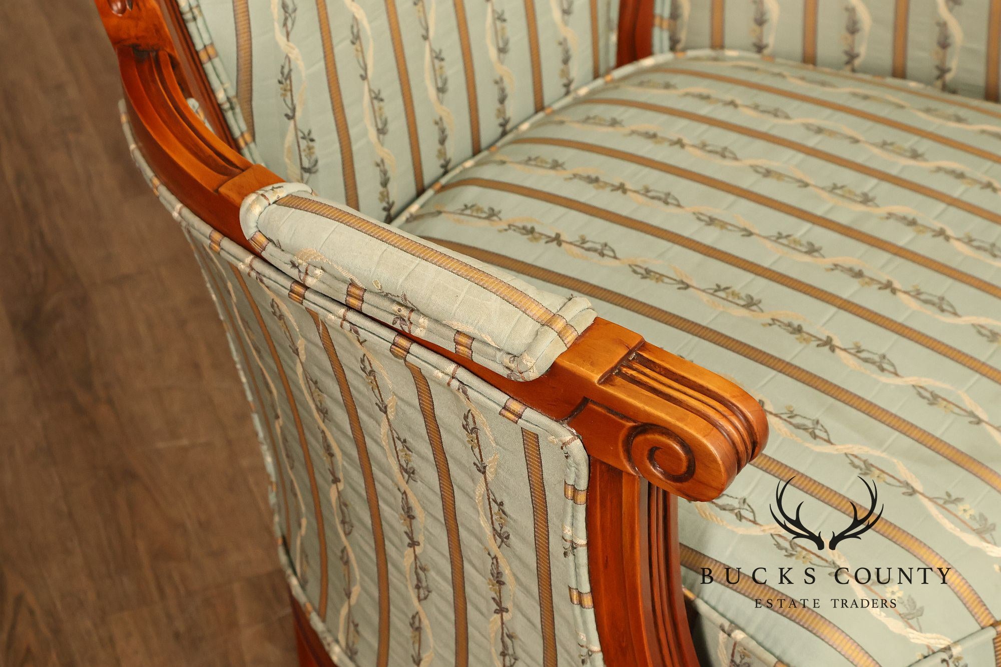 Harris Marcus French Louis XVI Style Pair of Bergere Armchairs