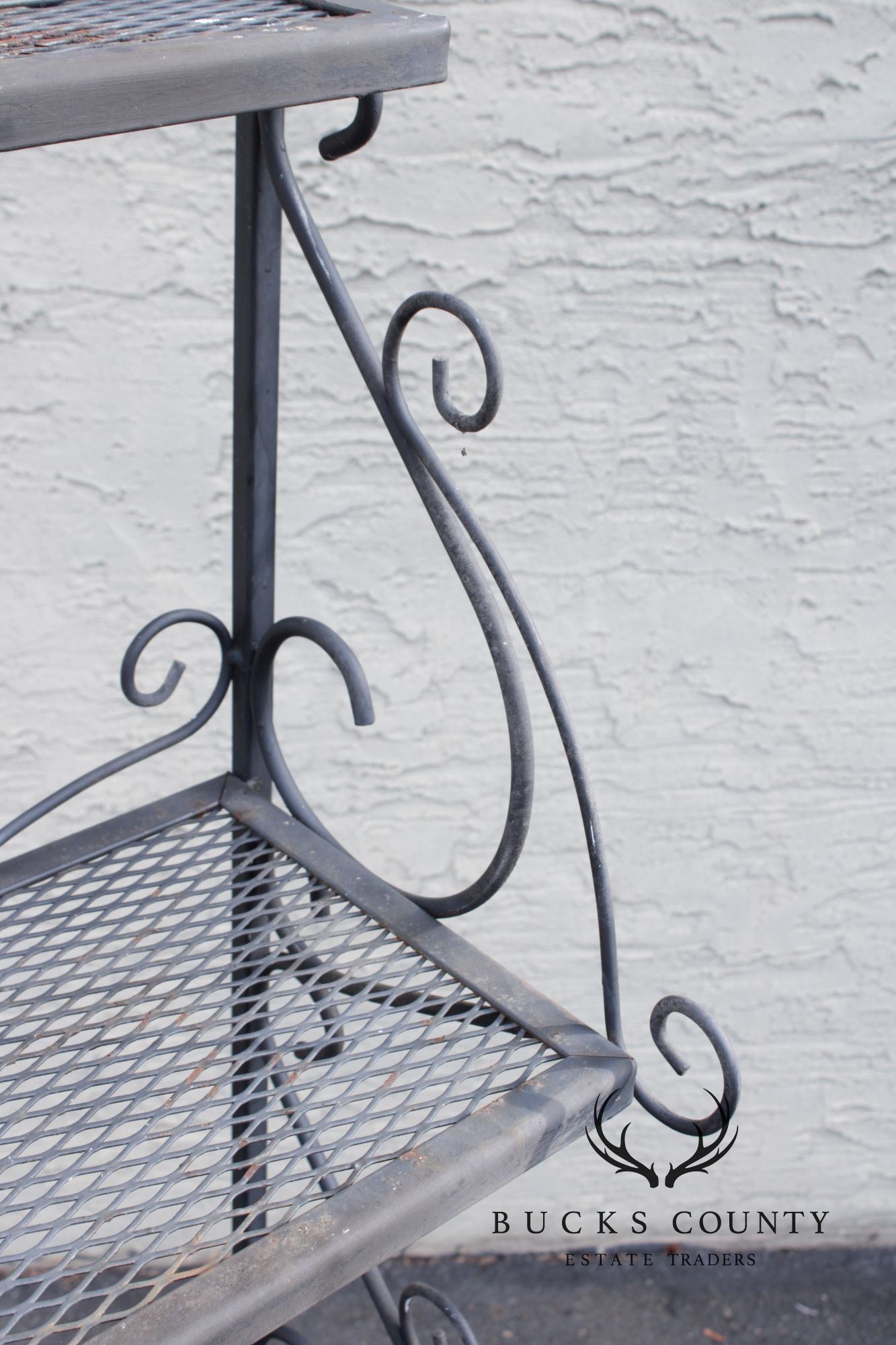 French Style Wrought Iron Three-Tier Outdoor Baker's Rack
