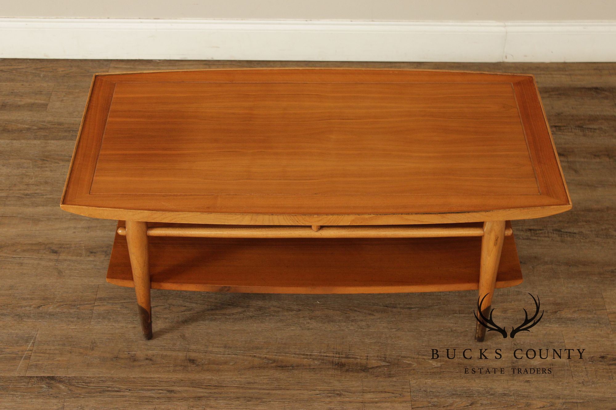 Lane Copenhagen Mid Century Modern Walnut Coffee Table