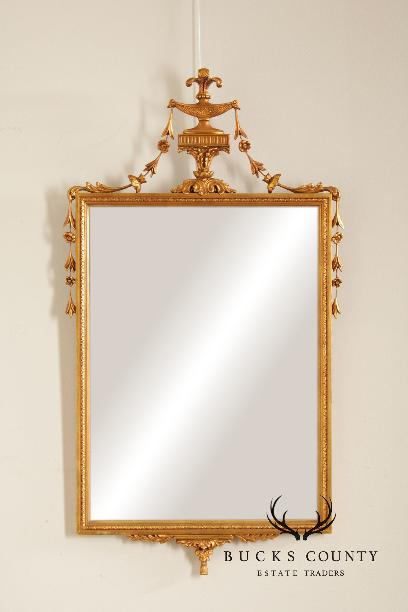 Adam Style Giltwood Wall Mirror