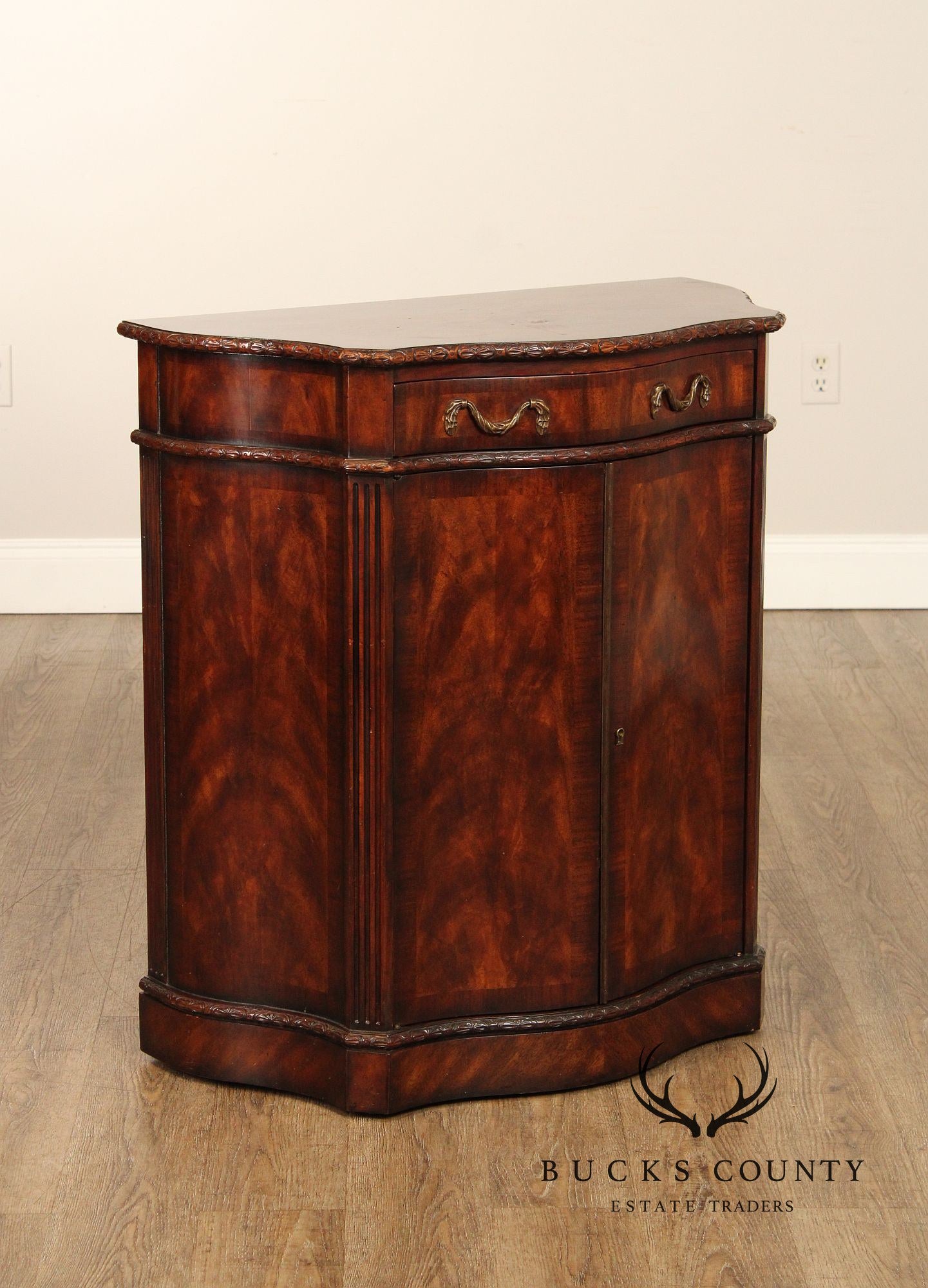 Theodore Alexander Regency Style Mahogany Cabinet