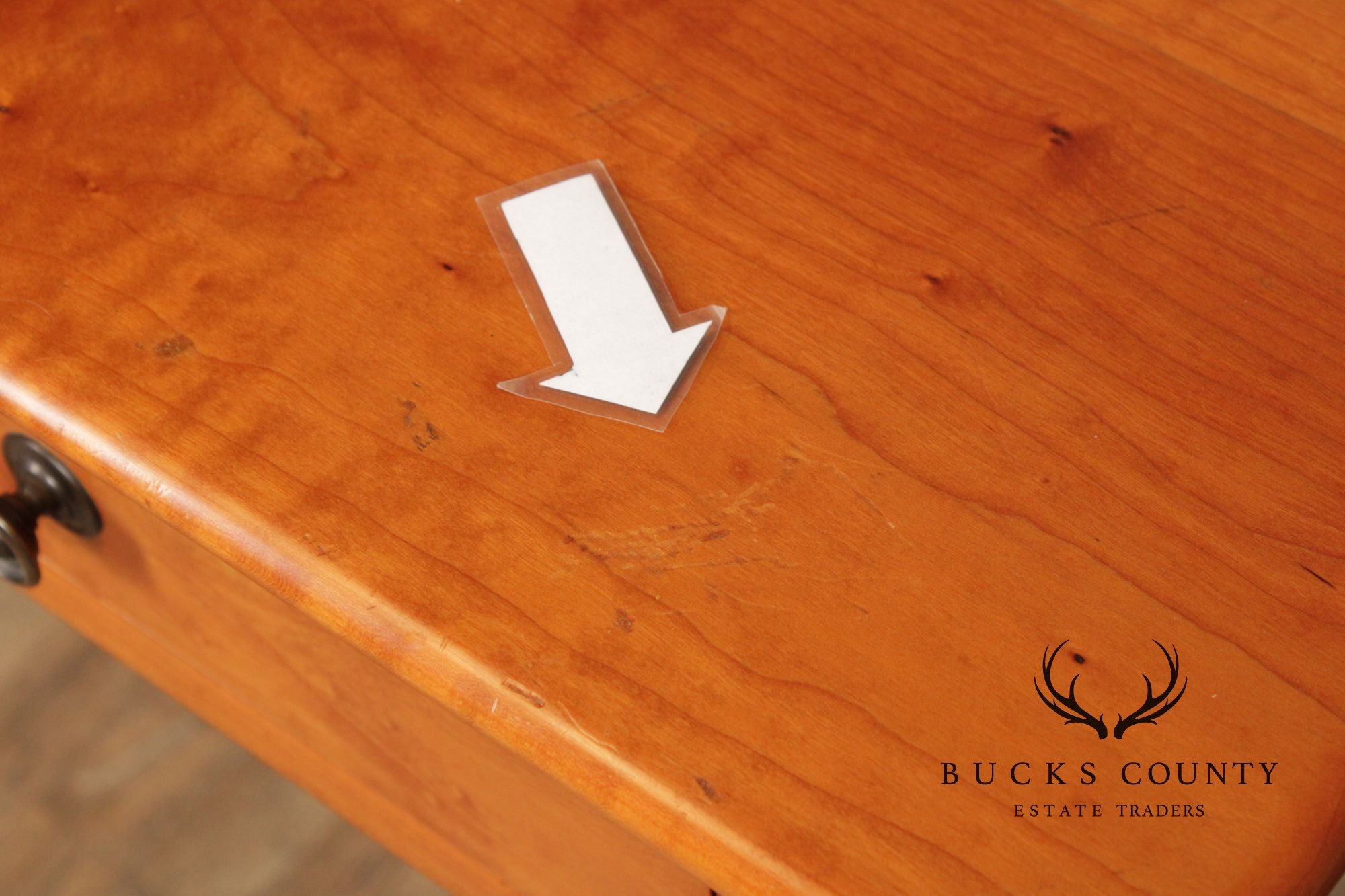 Hepplewhite Style Custom Crafted Pair of Cherry One Drawer Work Stands