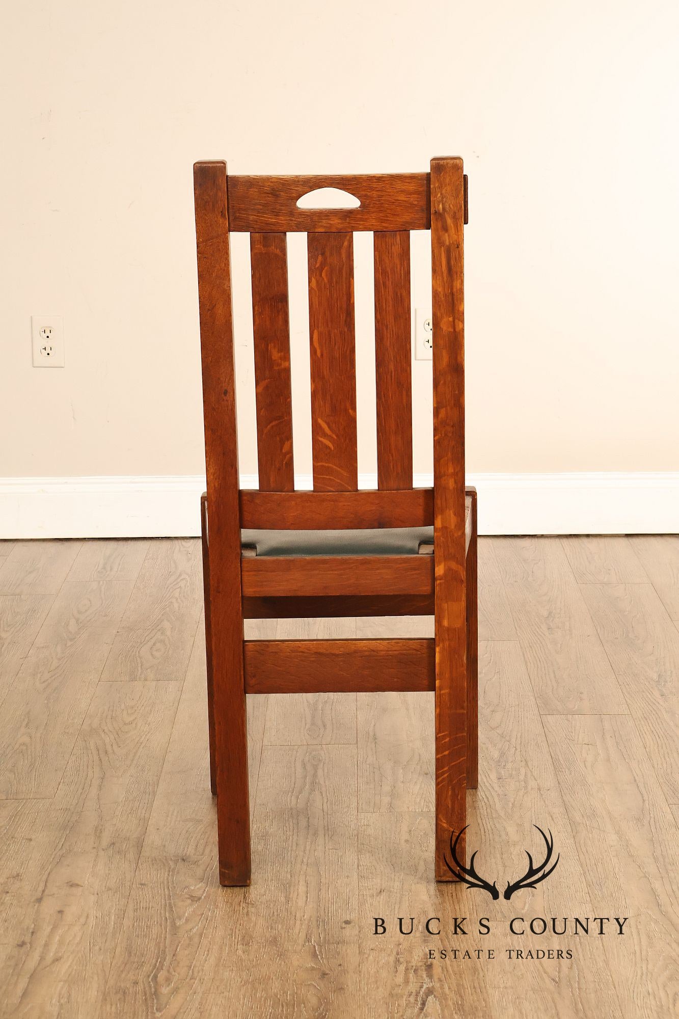 Antique Stickley Brothers Model 825 1/2 Oak Dining Chair
