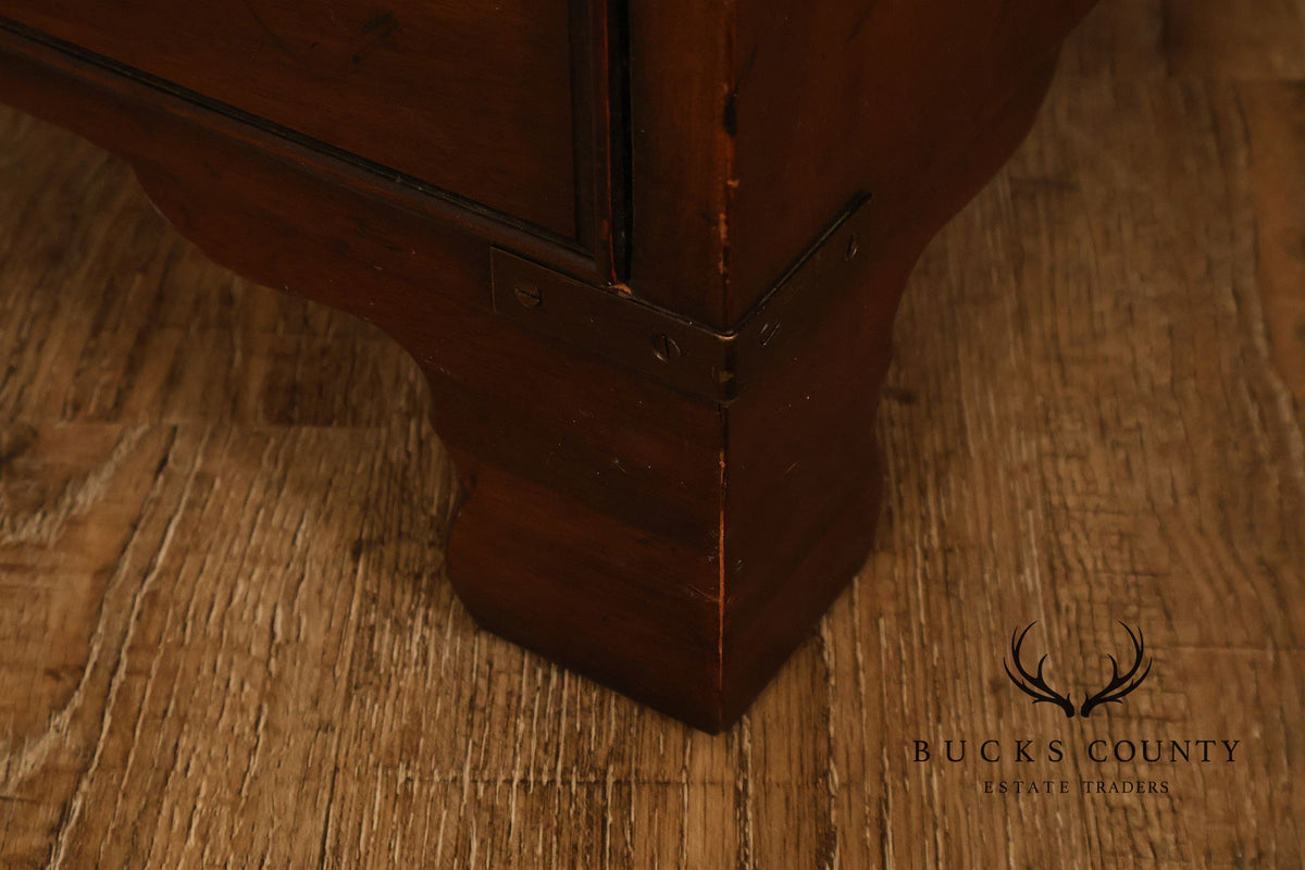 Heritage Campaign Style Walnut Nightstand