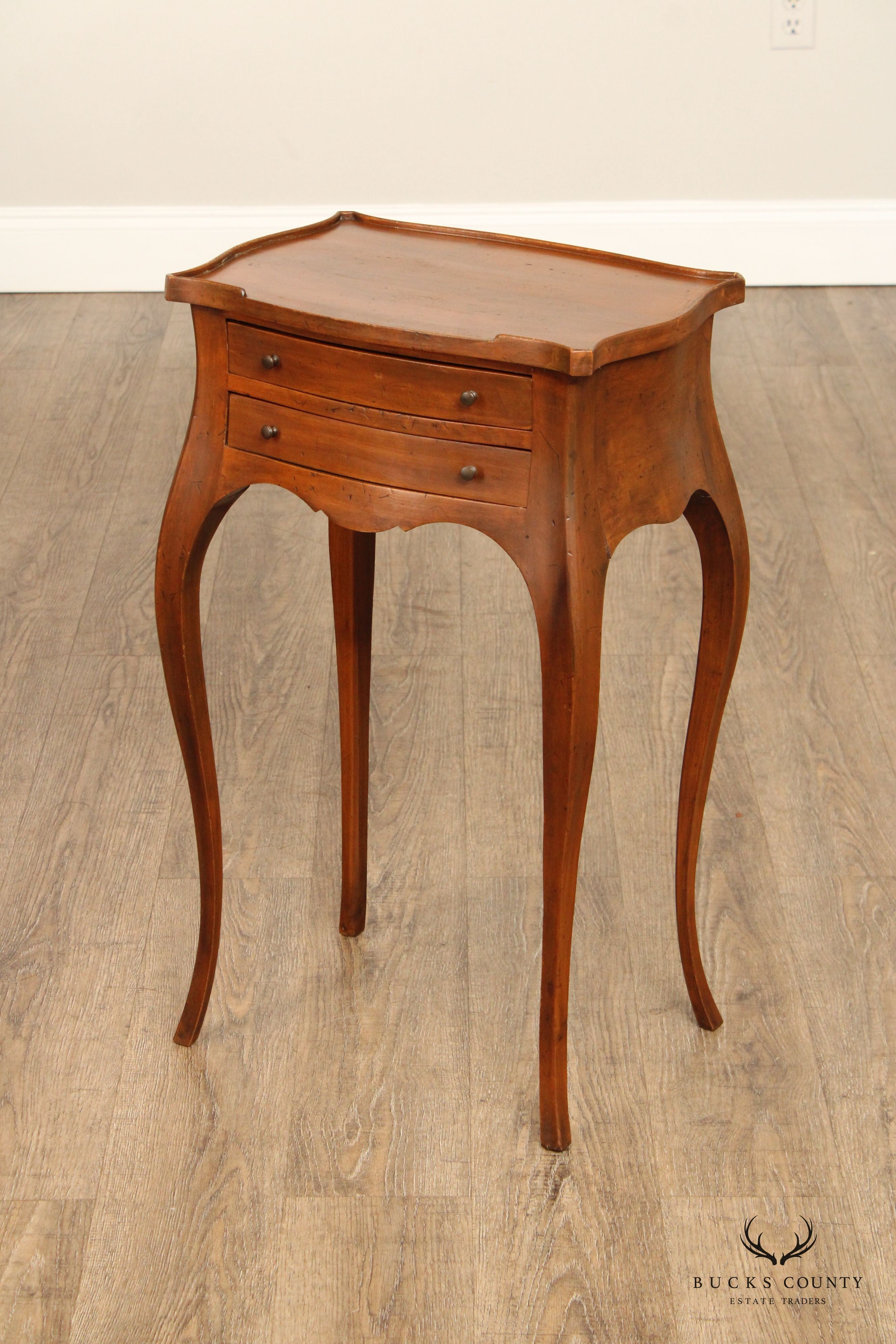 Louis XV Style Carved Wooden Night Stand