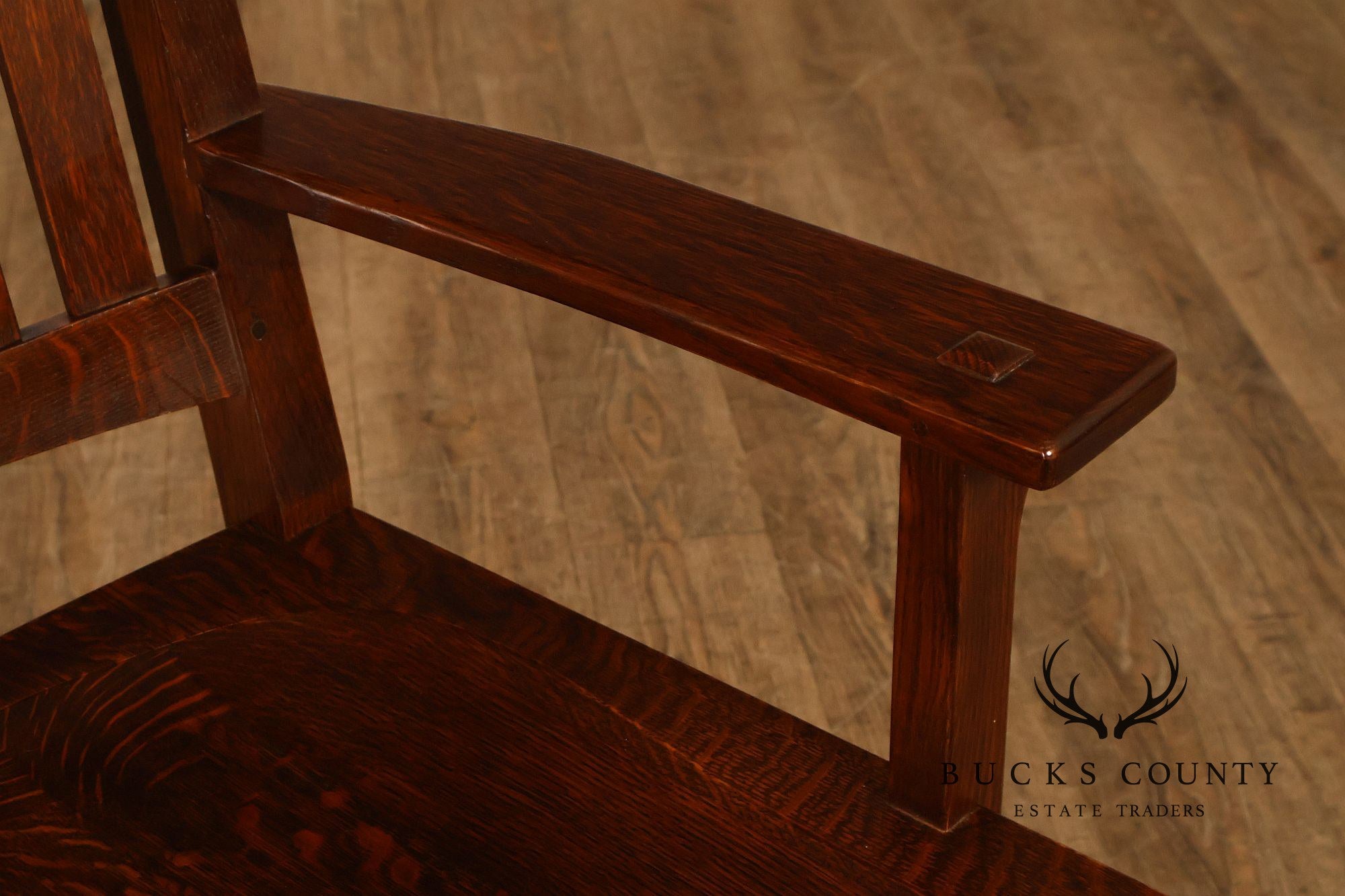 Stickley Mission Collection Set of Six Cottage Oak Dining Chairs