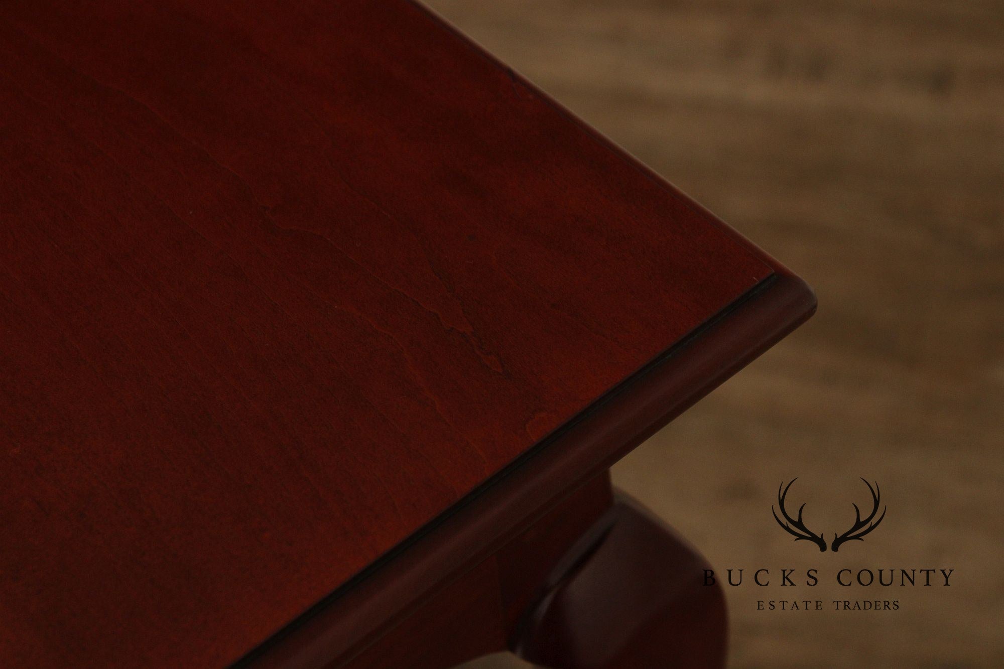 Queen Anne Style Bench Made Pair of Cherry End Tables