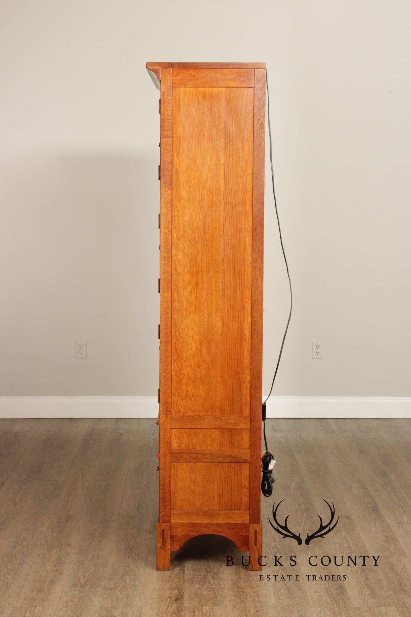 LEXINGTON BOB TIMBERLAKE ARTS AND CRAFTS COLLECTION OAK BOOKCASE DISPLAY CABINET