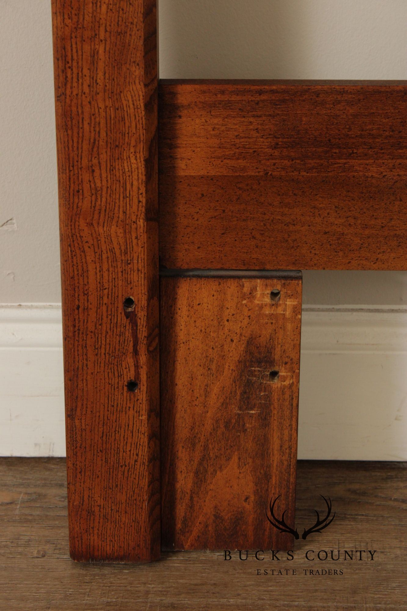 Lexington Victorian Style Carved Oak Queen Headboard