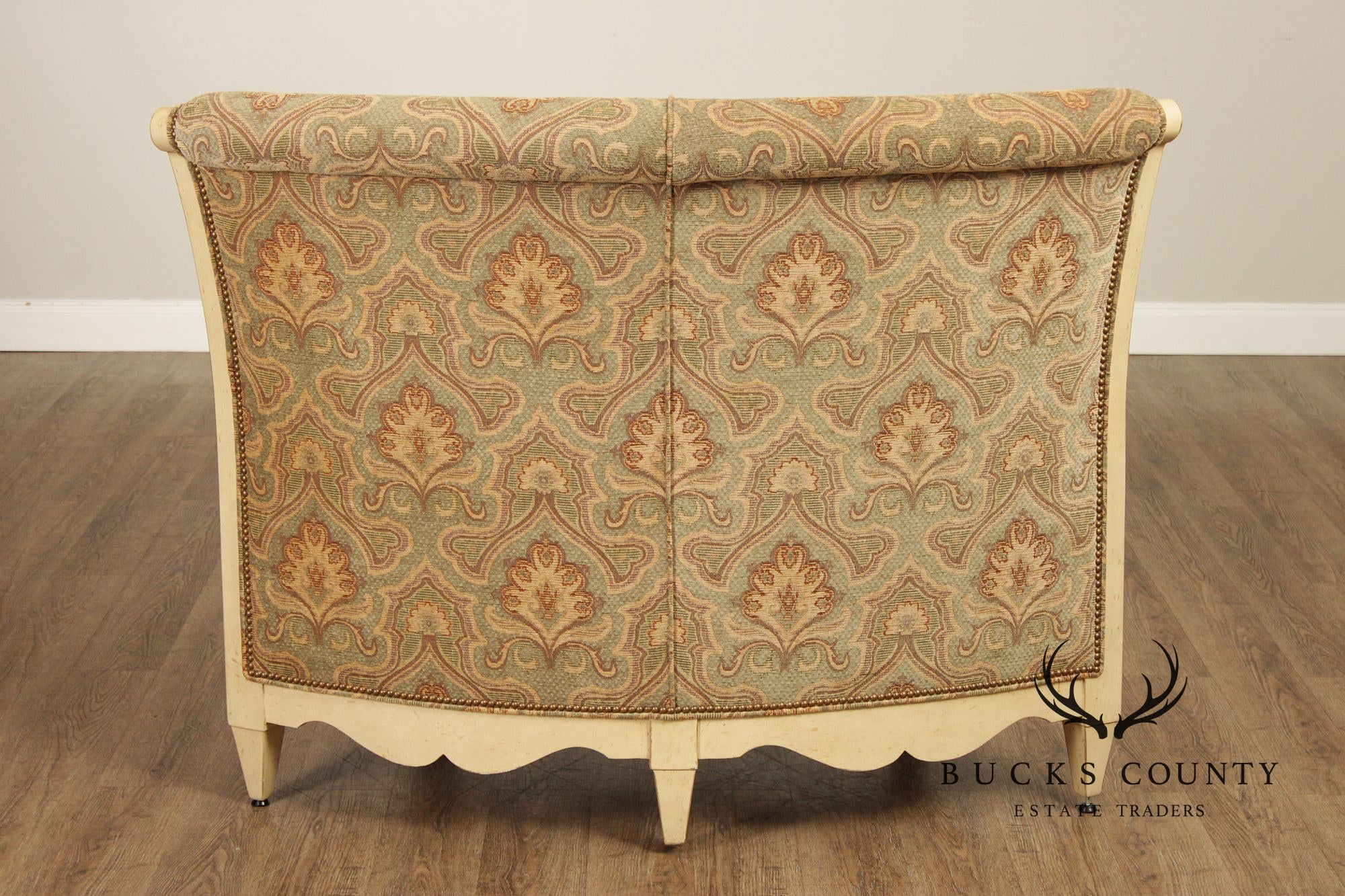 Swaim French Country Style Pair of Curved Banquette Benches