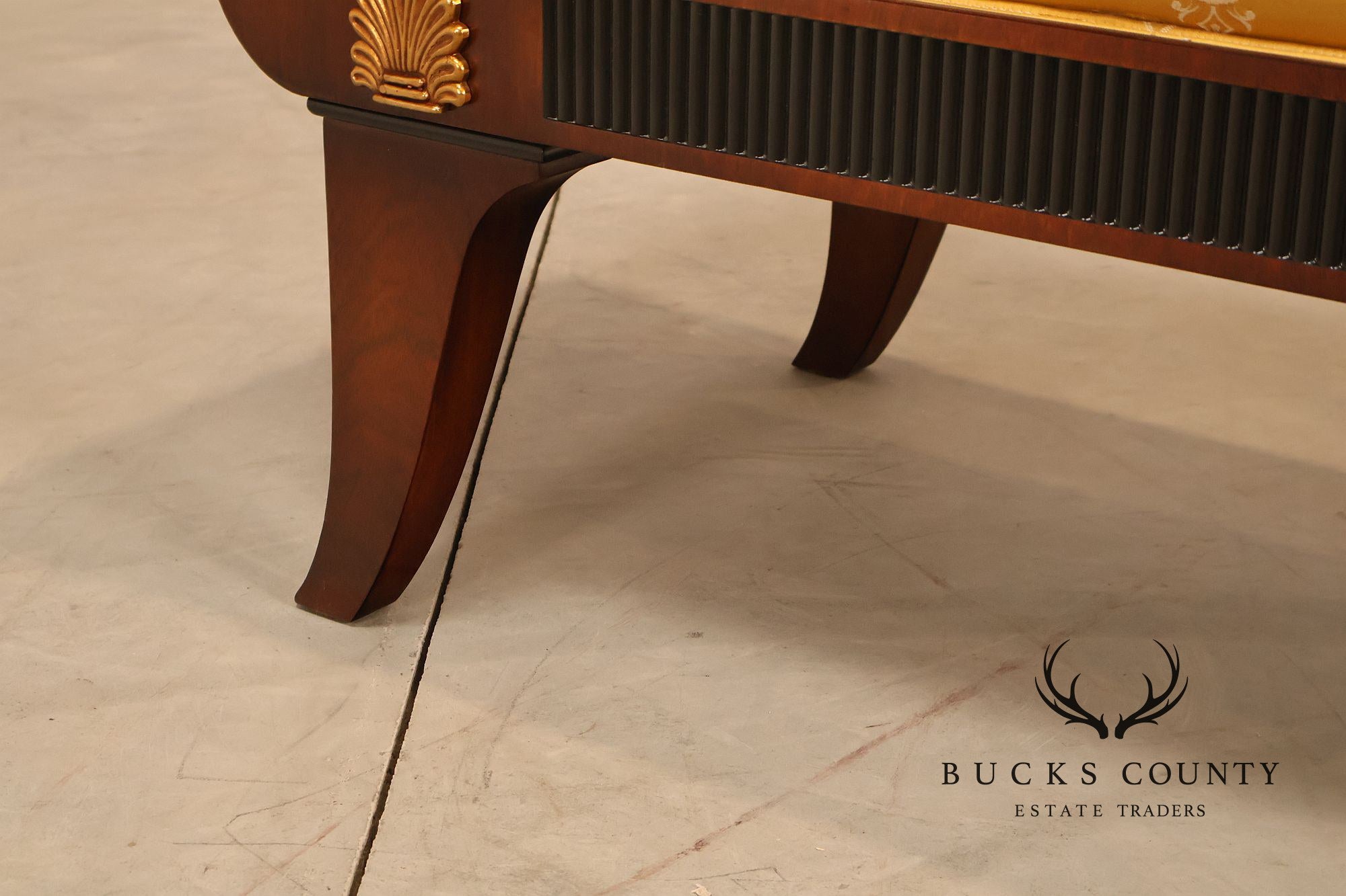 Mariner Furniture Empire Style Mahogany Window Bench
