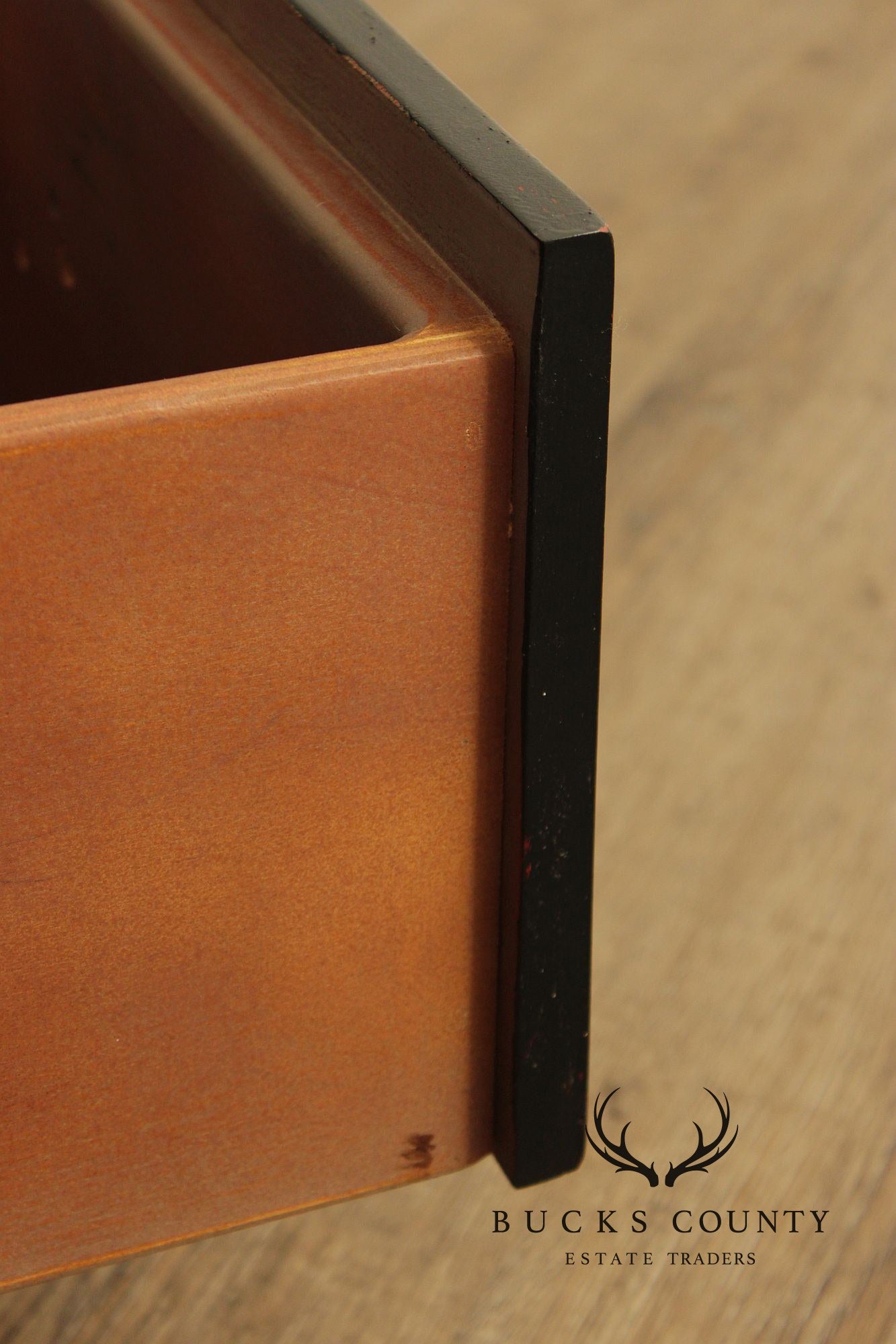 Rustic Distress Painted Storage Coffee Table