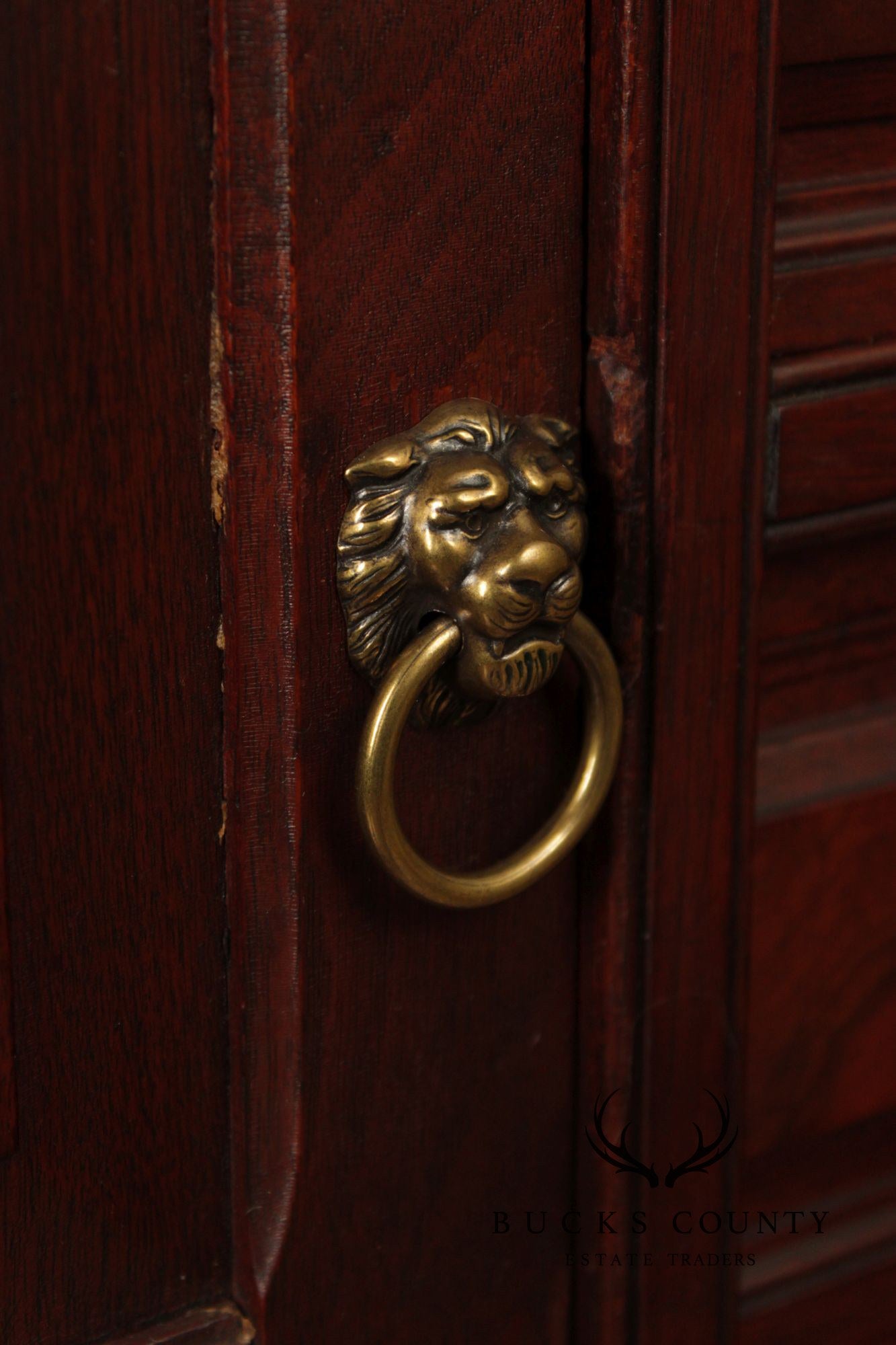 Antique Victorian Mahogany Bonnet Chest With Mirror