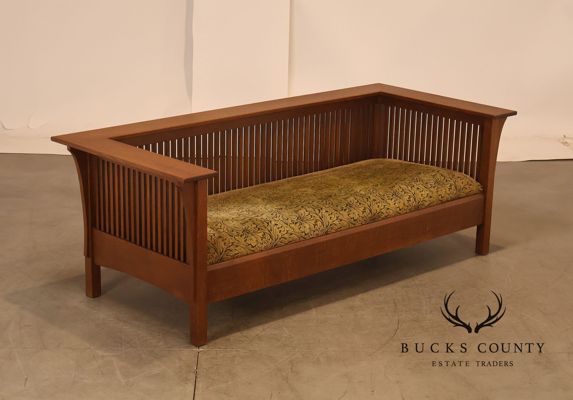Stickley Mission Collection Oak Prairie Settle