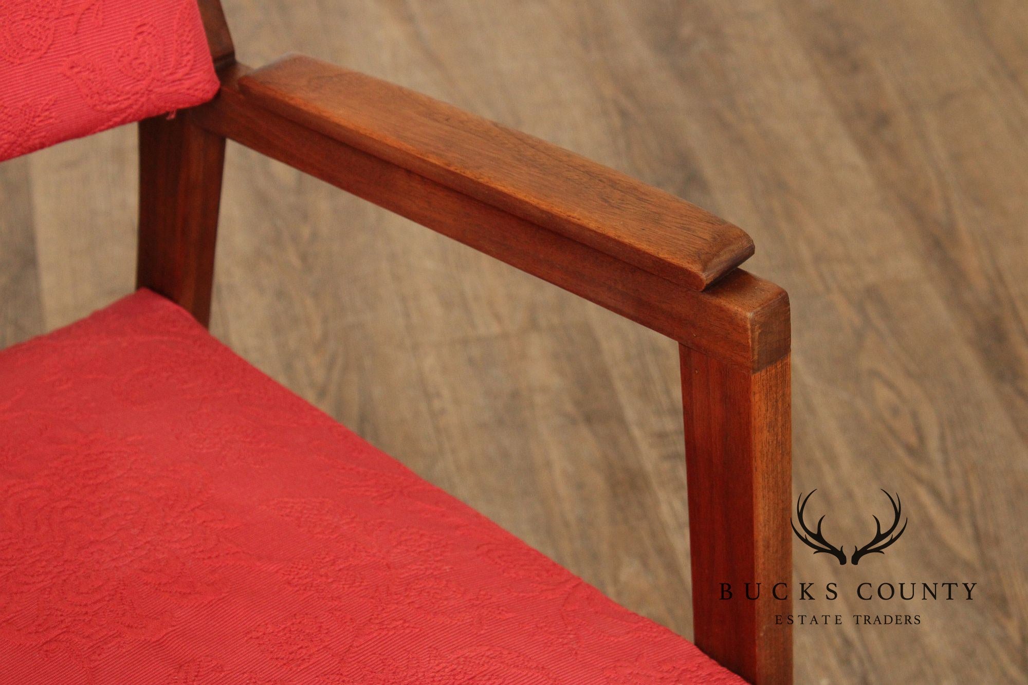 Alma Desk Company Mid Century Modern Walnut Armchair
