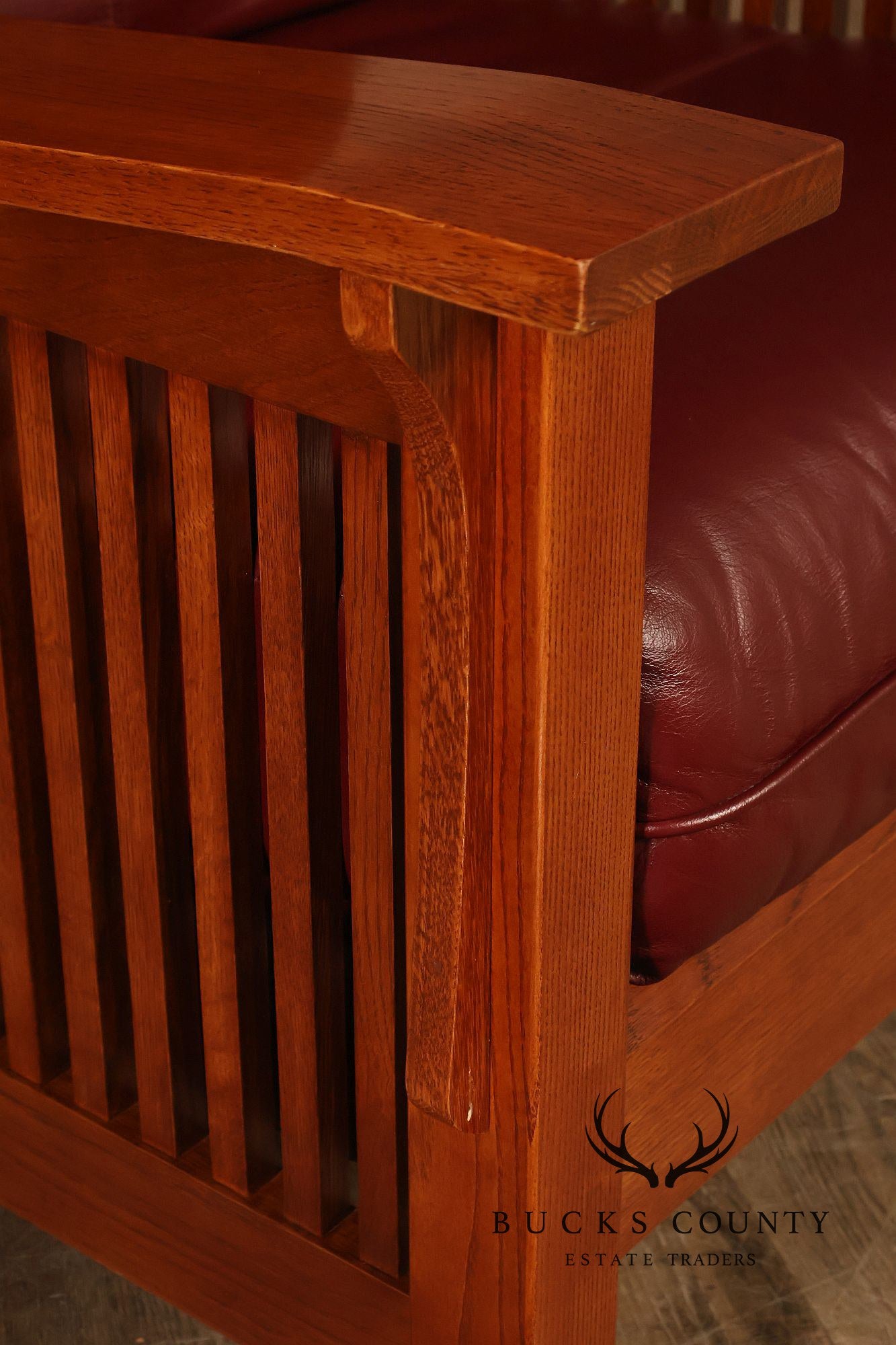 Bassett Furniture Mission Style Oak Morris Chair