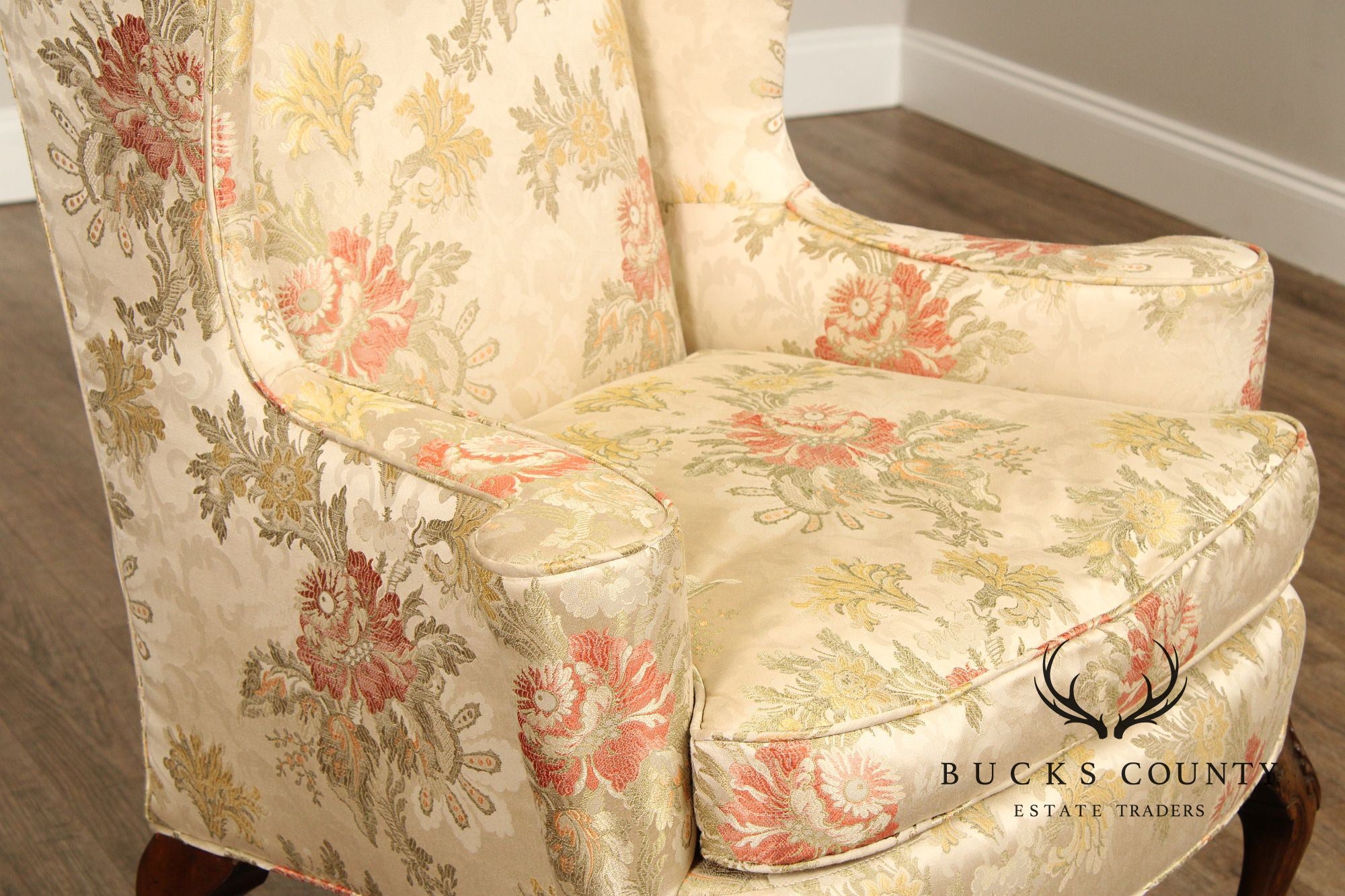 Georgian Style Mahogany Wingback Armchair