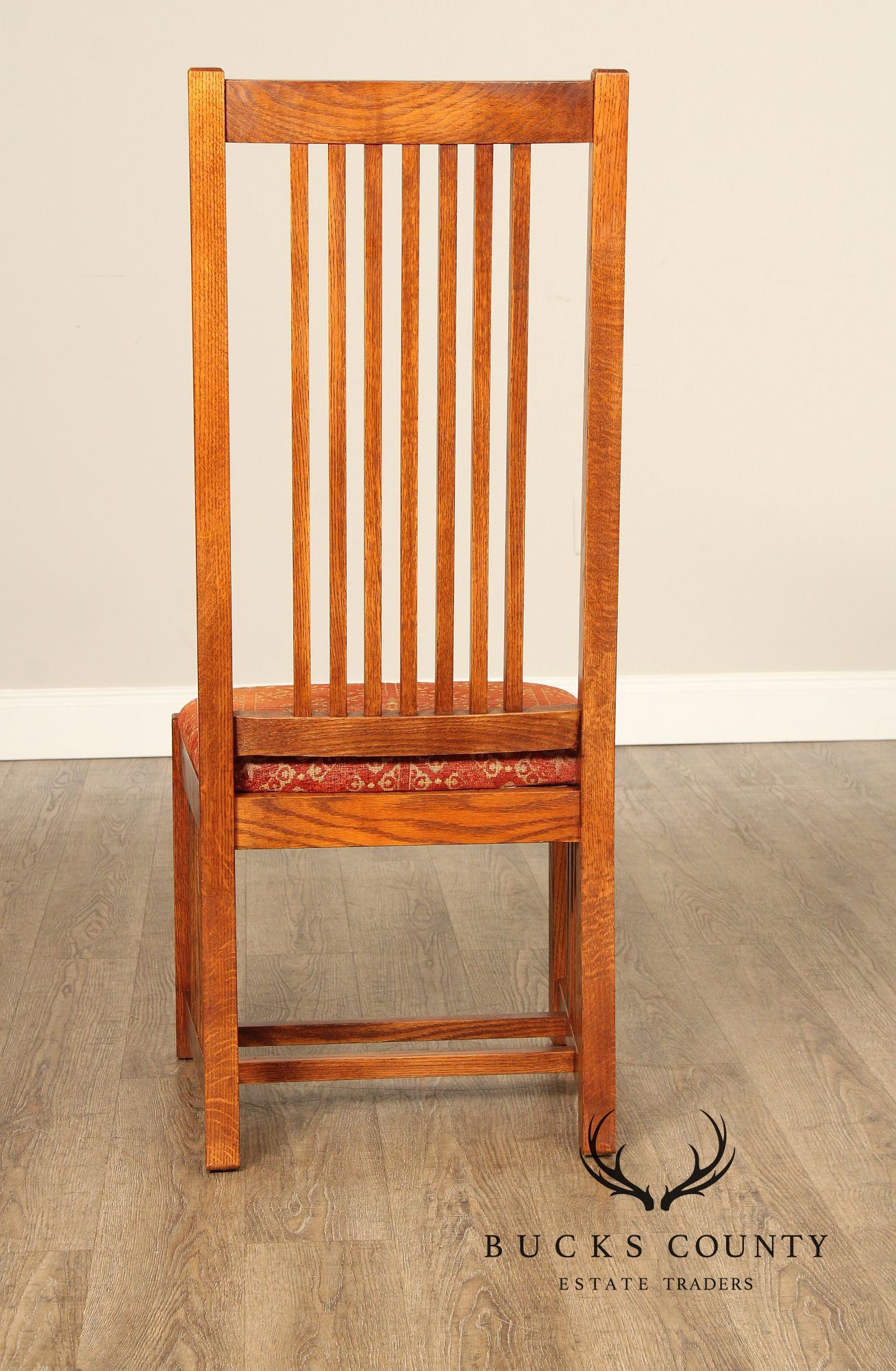The Michaels Company Mission Style Set Of Six Oak Spindle Dining Chairs