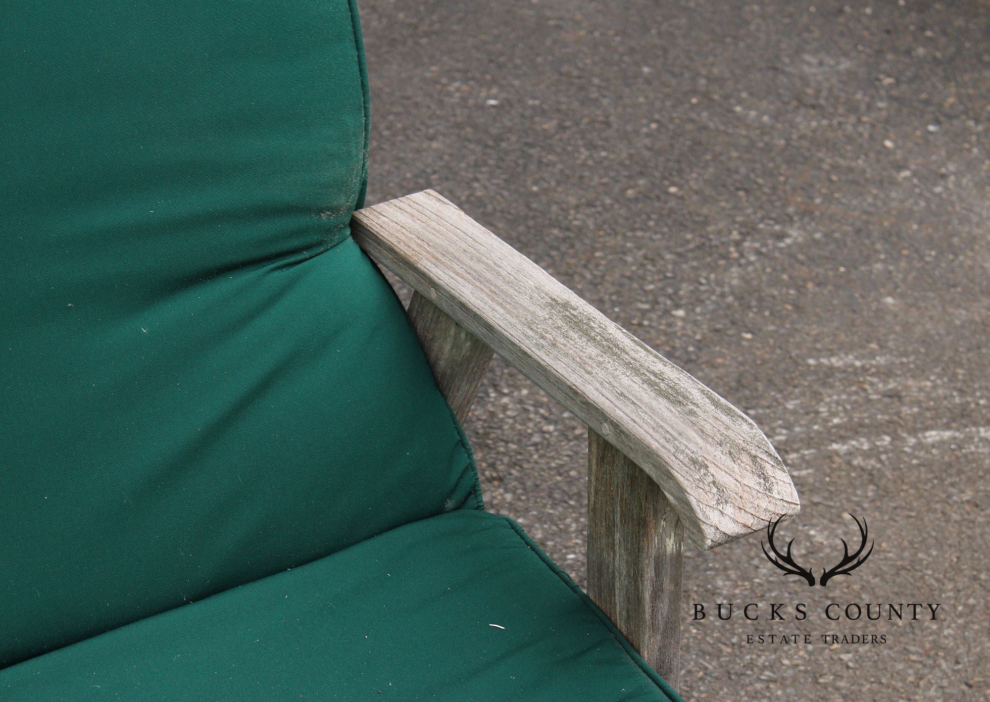 Gloster Pair of Teak Outdoor Patio Chaise Lounge Chairs
