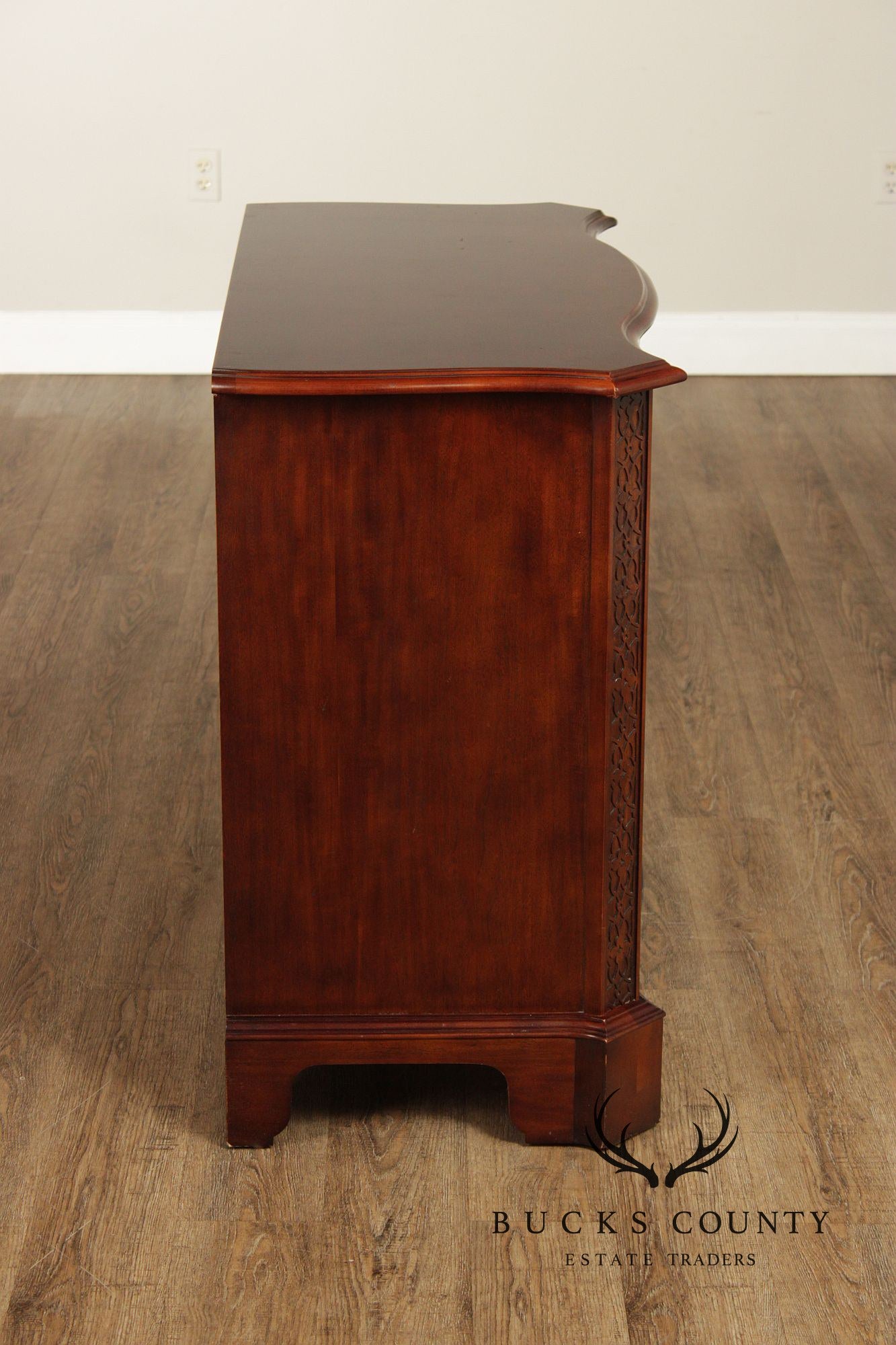 Century George III Style Mahogany Serpentine Front Bachelor’s Chest