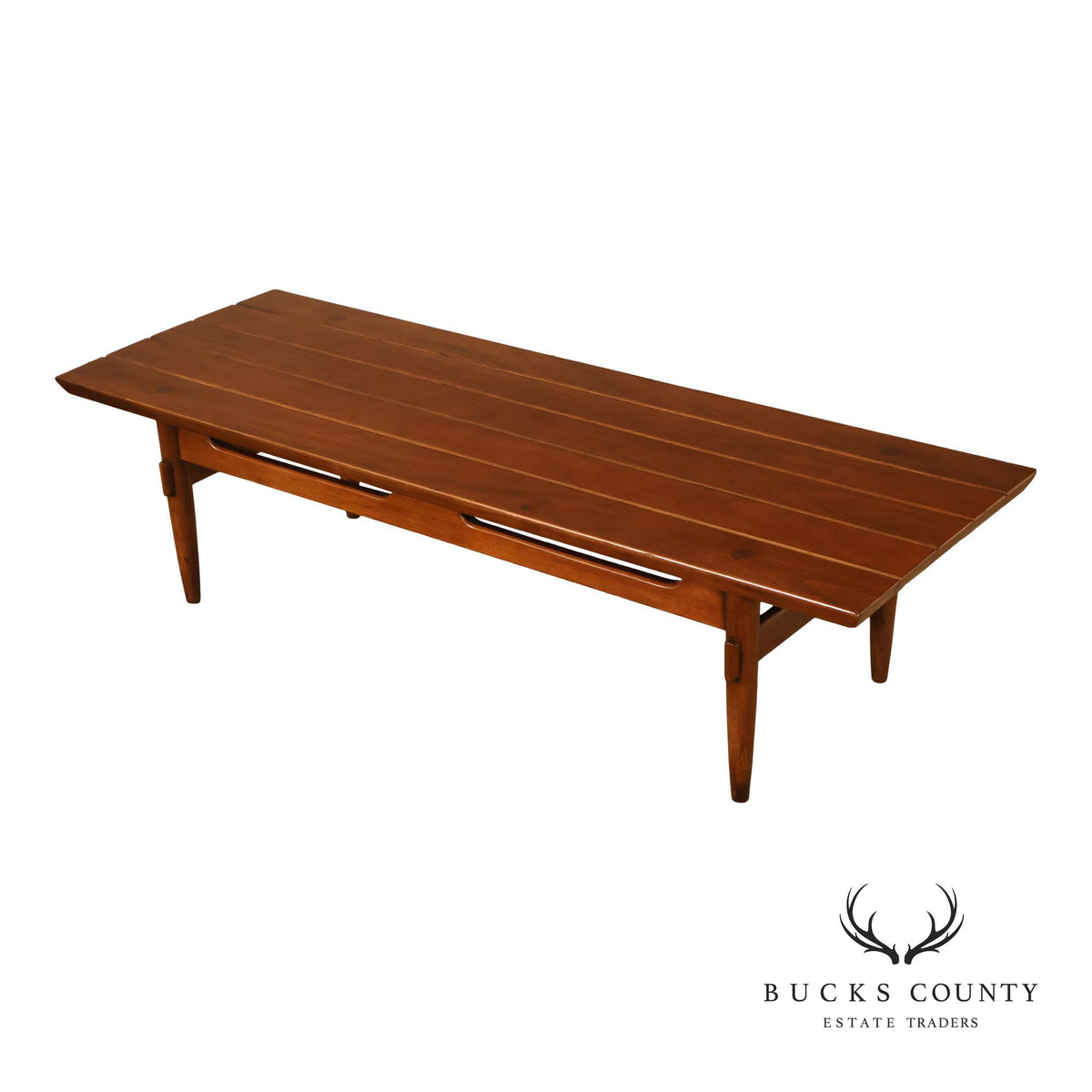 American Of Martinsville Furniture Slat Top Bench