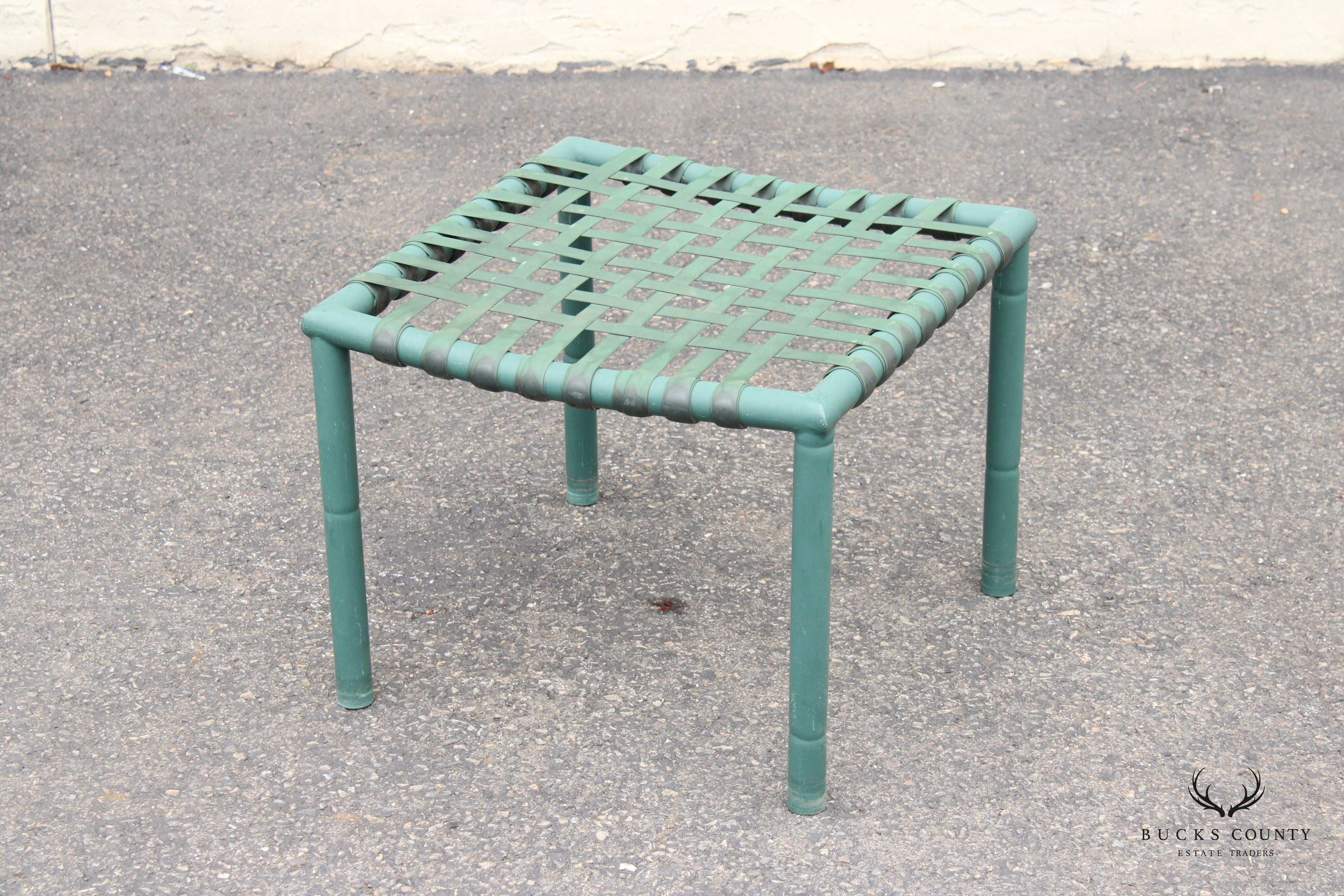 Hauser Vintage Pair of Faux Bamboo Outdoor Patio Stools