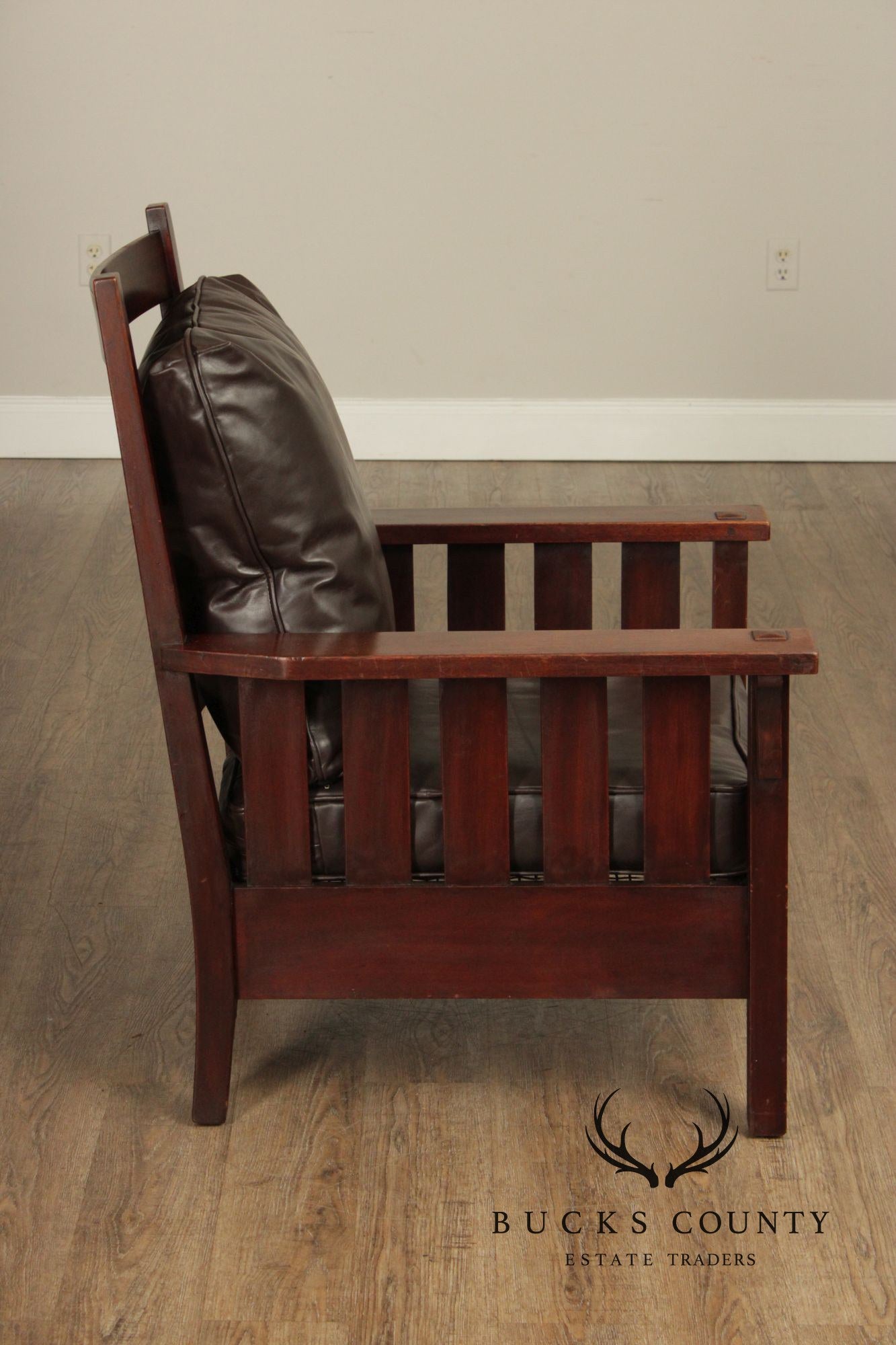 Gustav Stickley Antique Mission Mahogany Armchair