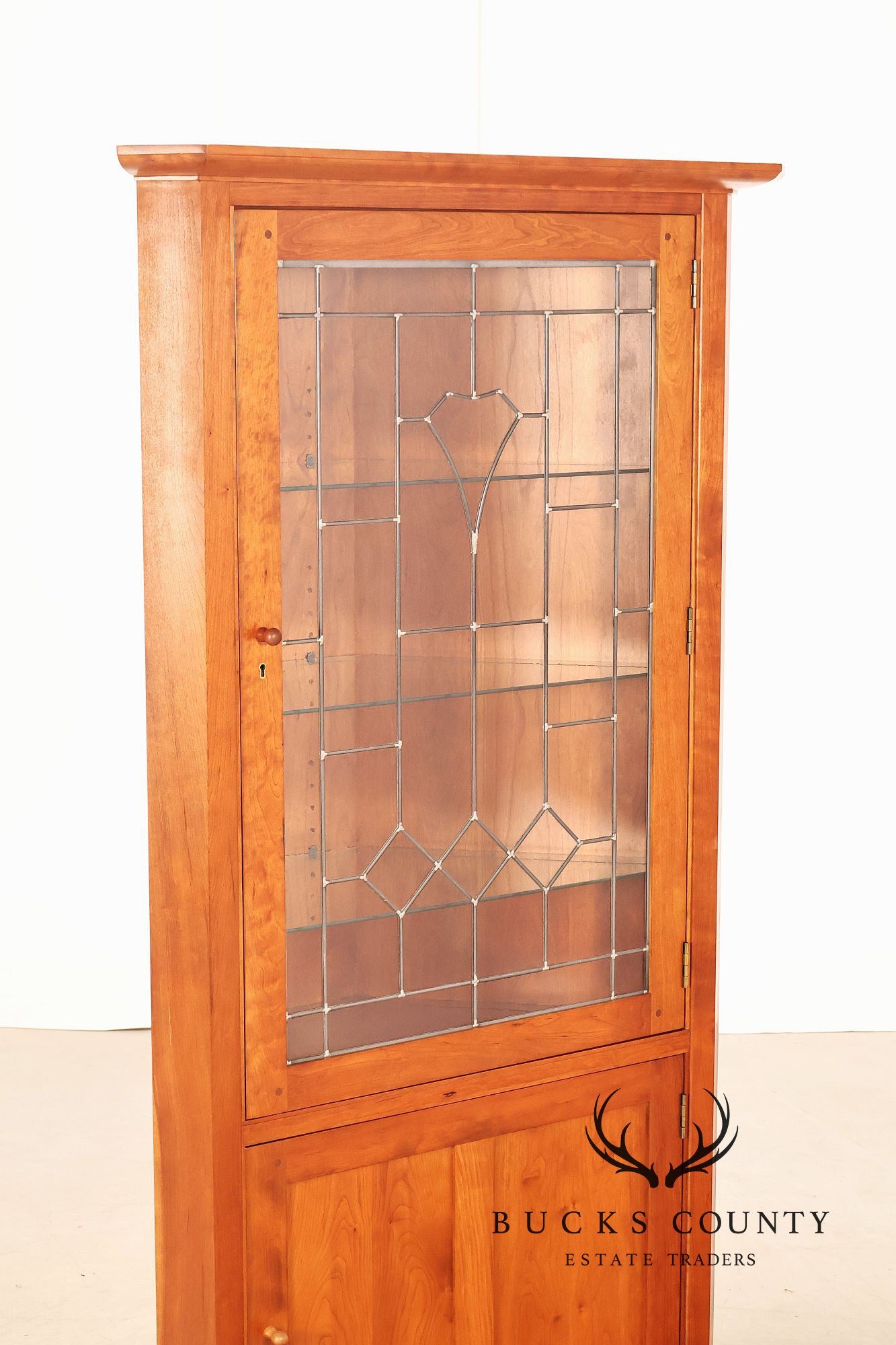 Stickley Mission Collection Cherry Corner Cabinet