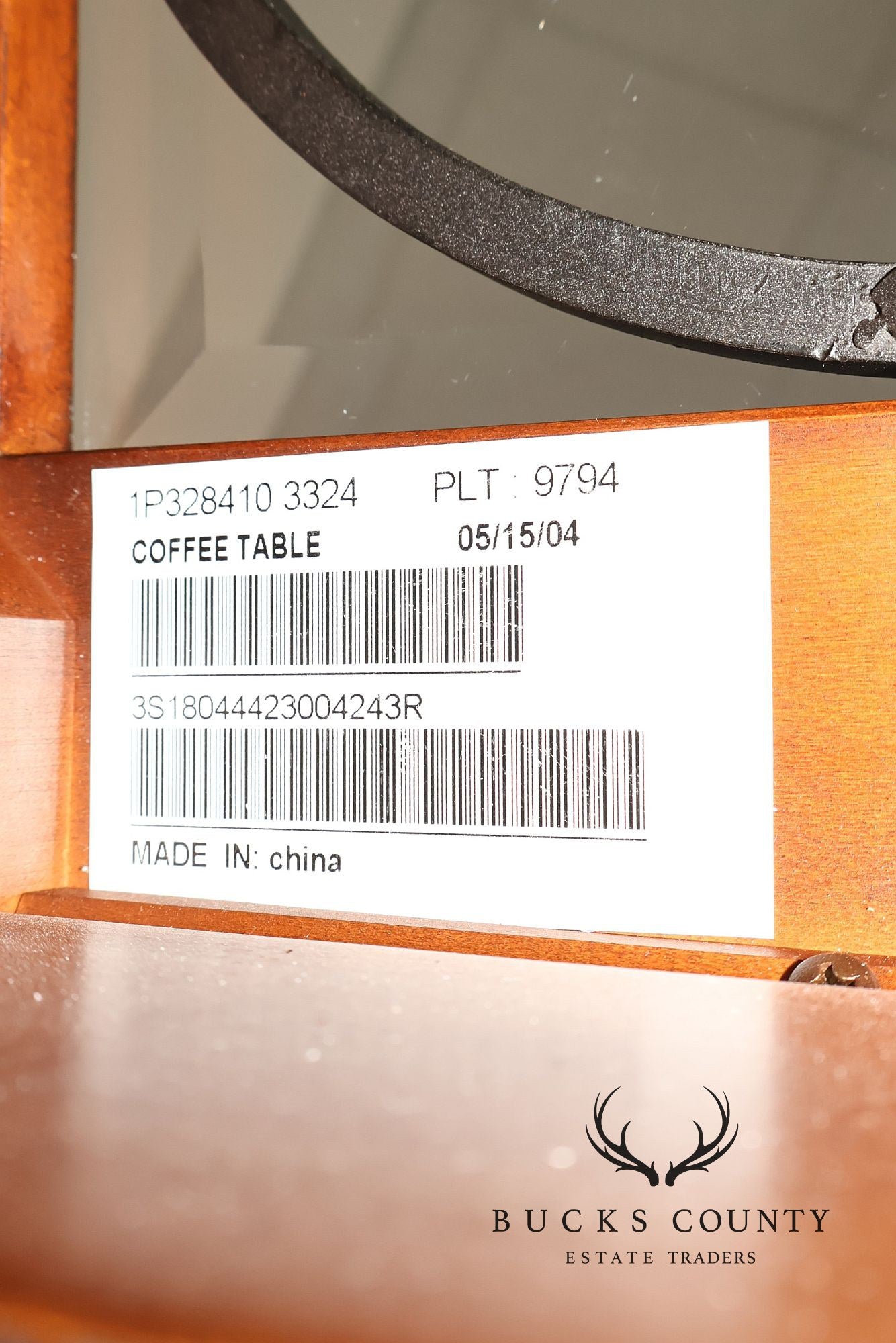 Ethan Allen Tuscany Glass Top Coffee Table With Iron Scroll Base