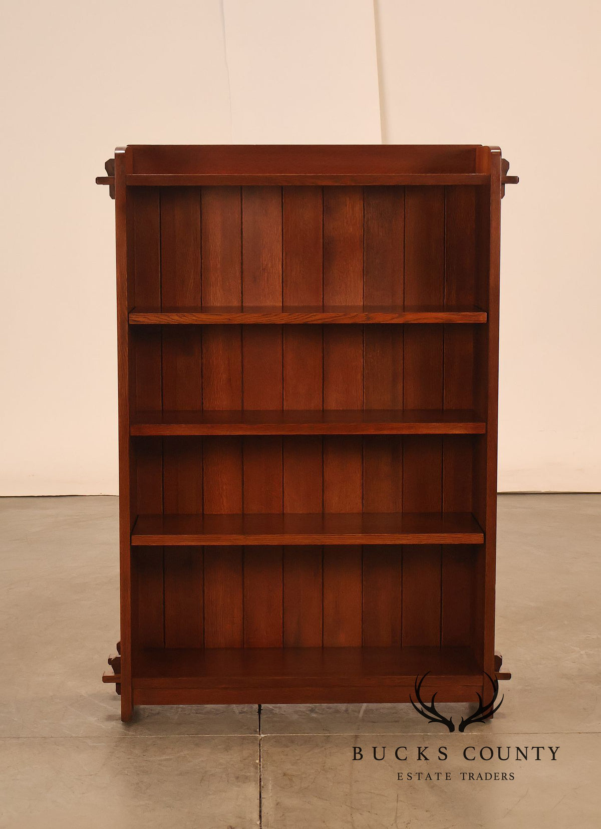 Stickley Mission Collection Oak Open Bookcase