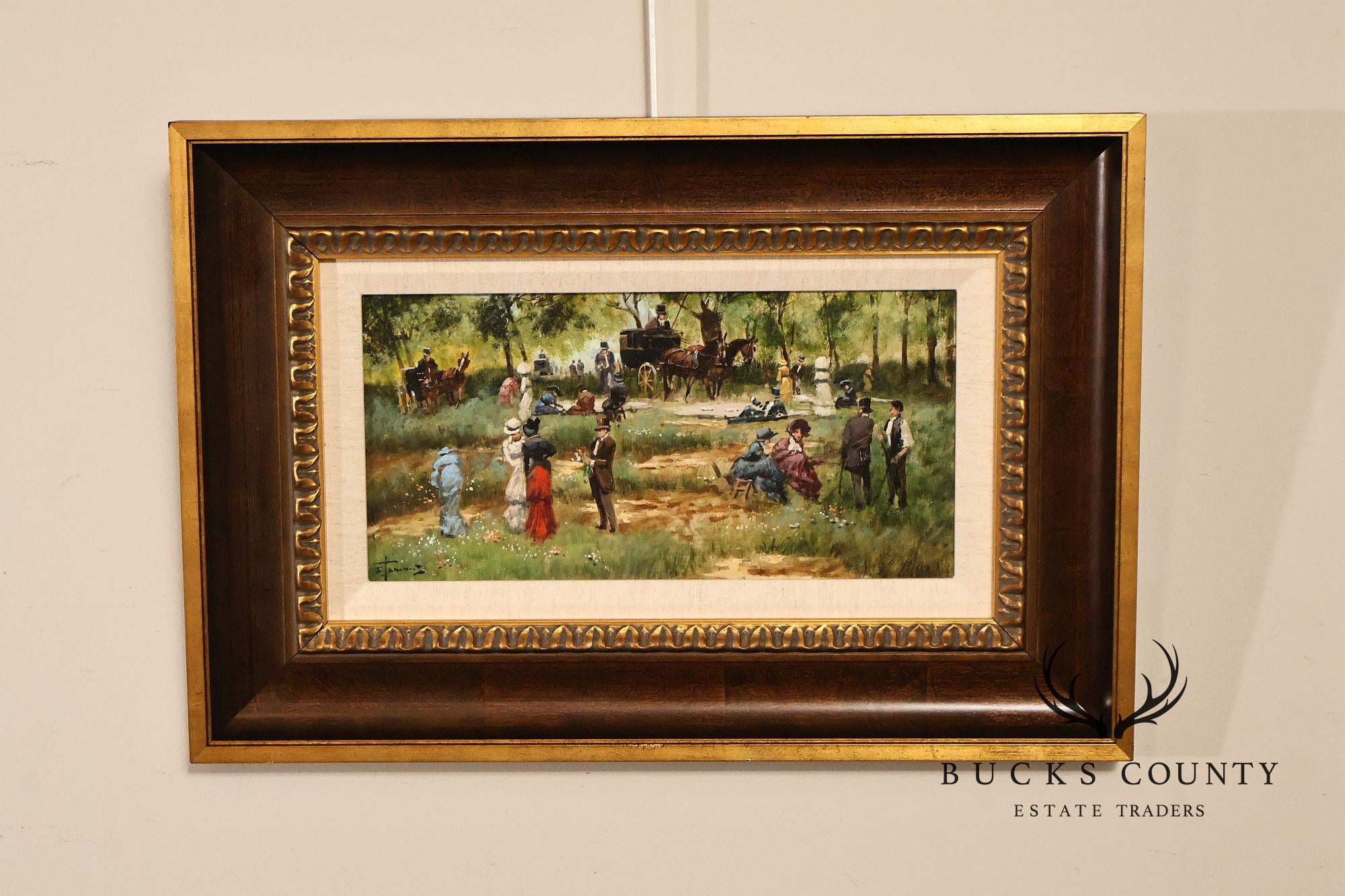 Francesco Tammaro Oil Painting, 'In the Countryside'