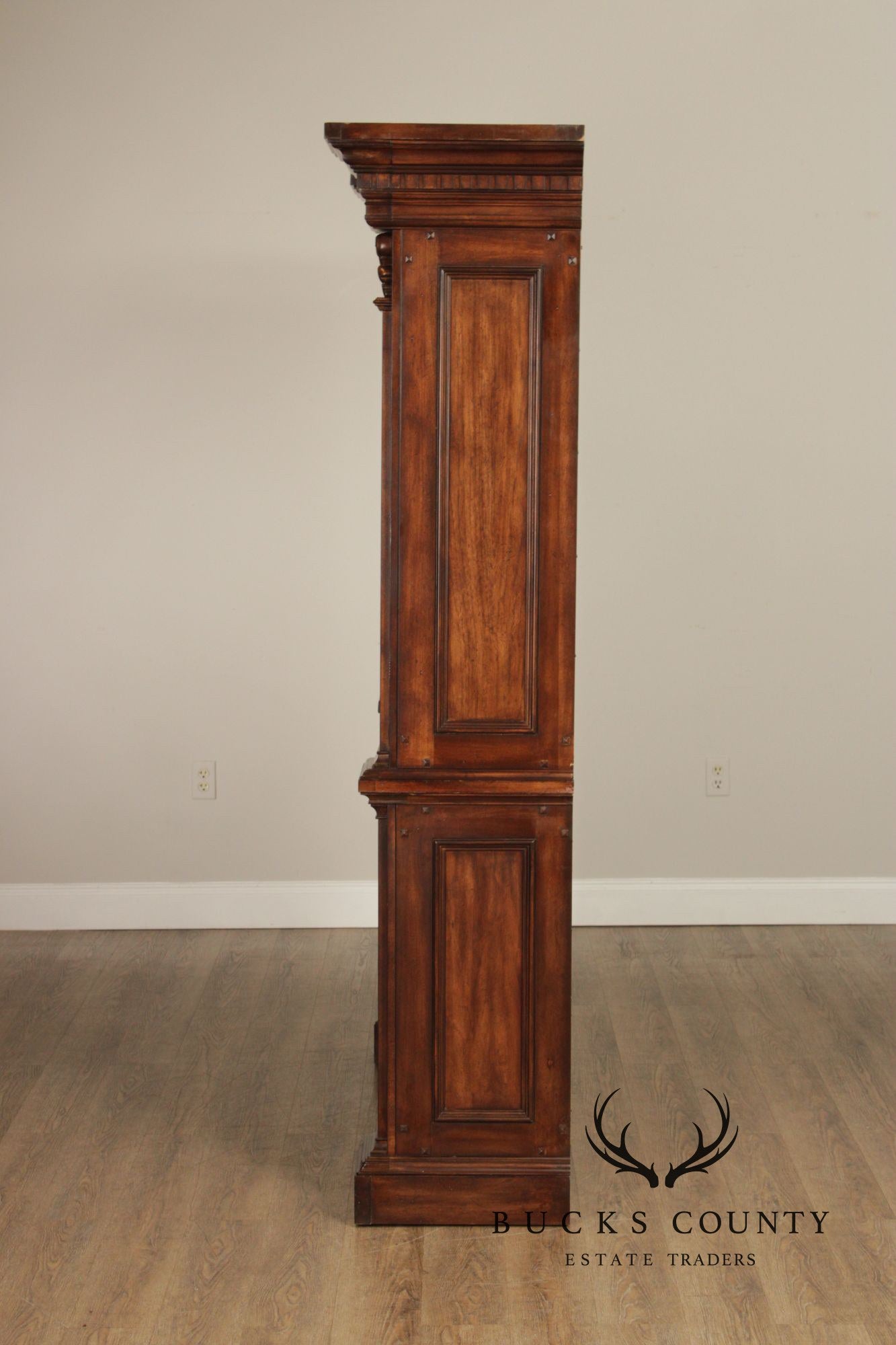Neoclassical Style Double Bookcase