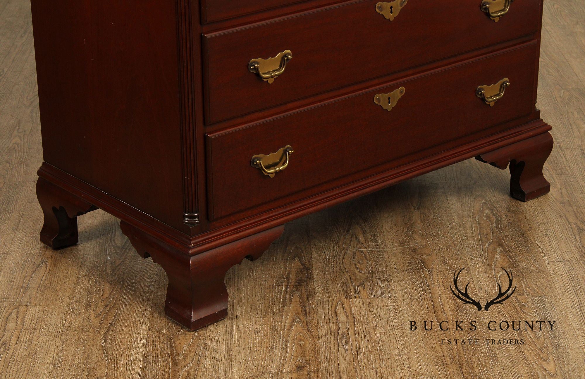 Norris Furniture Chippendale Style Mahogany Tall Chest