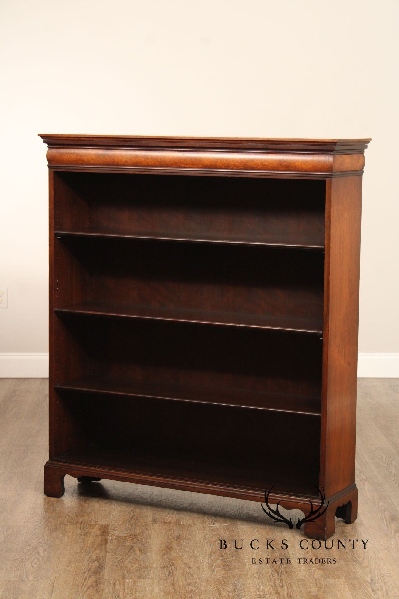 Schmieg & Kotzian Vintage Walnut Open Bookcase