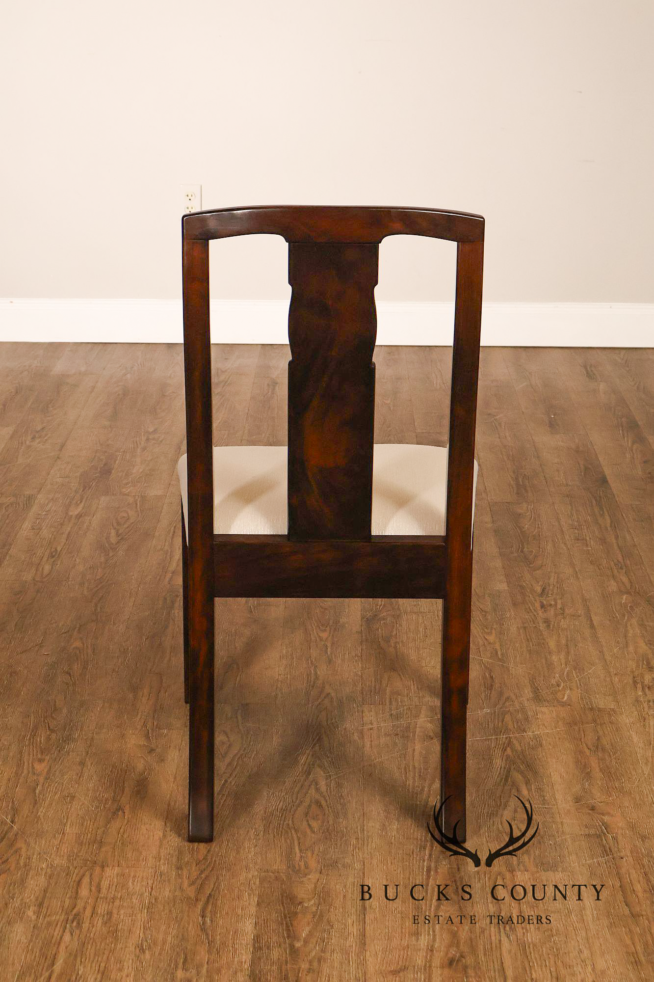 Robert Whitley Set of Eight Studio Crafted Walnut Dining Chairs