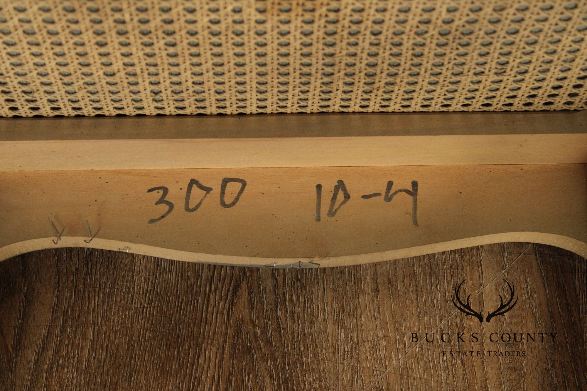 French Louis XV Style Caned Fauteuil Armchair