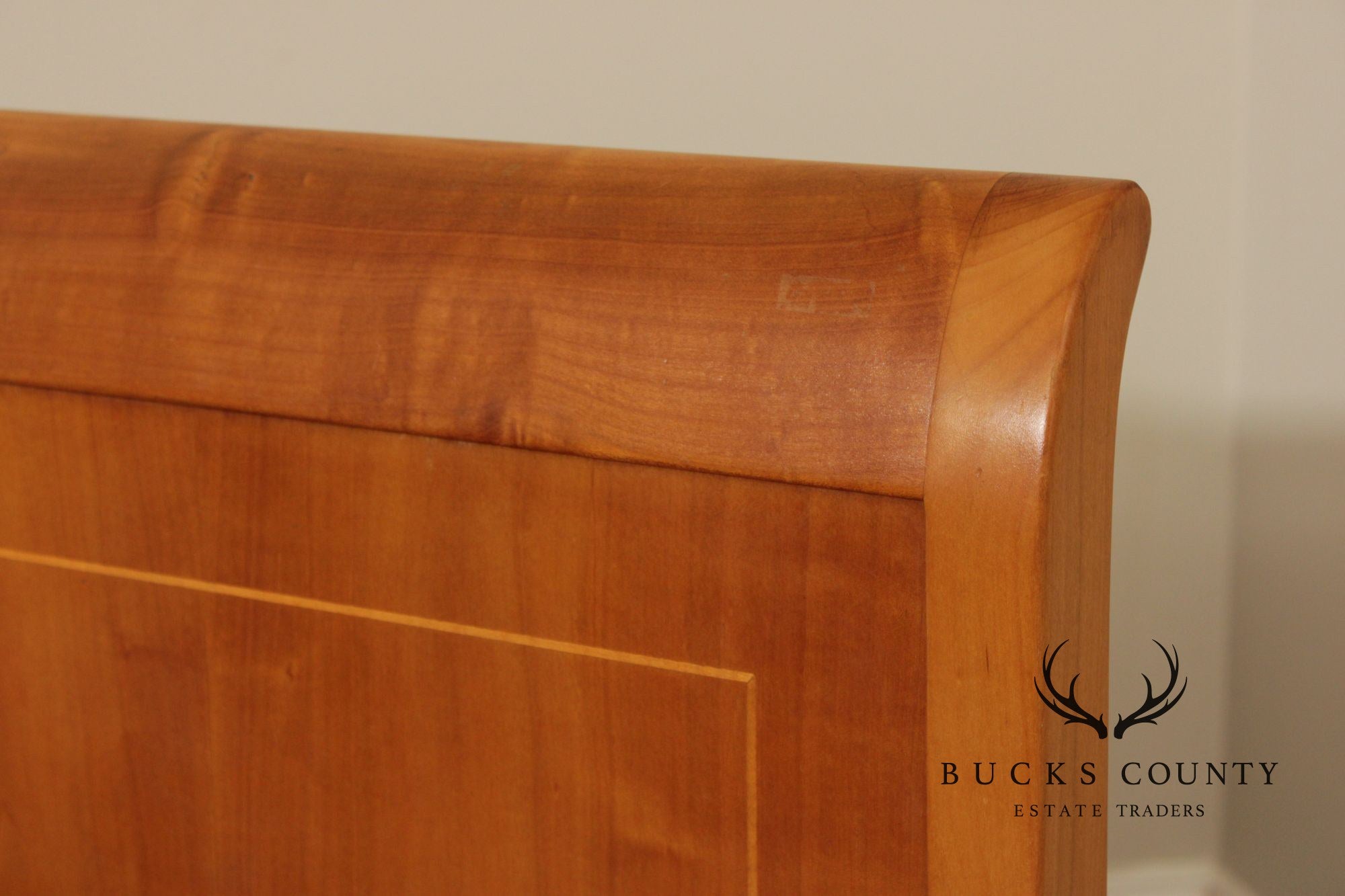 Vintage Pair of Cherry Twin Sleigh Beds
